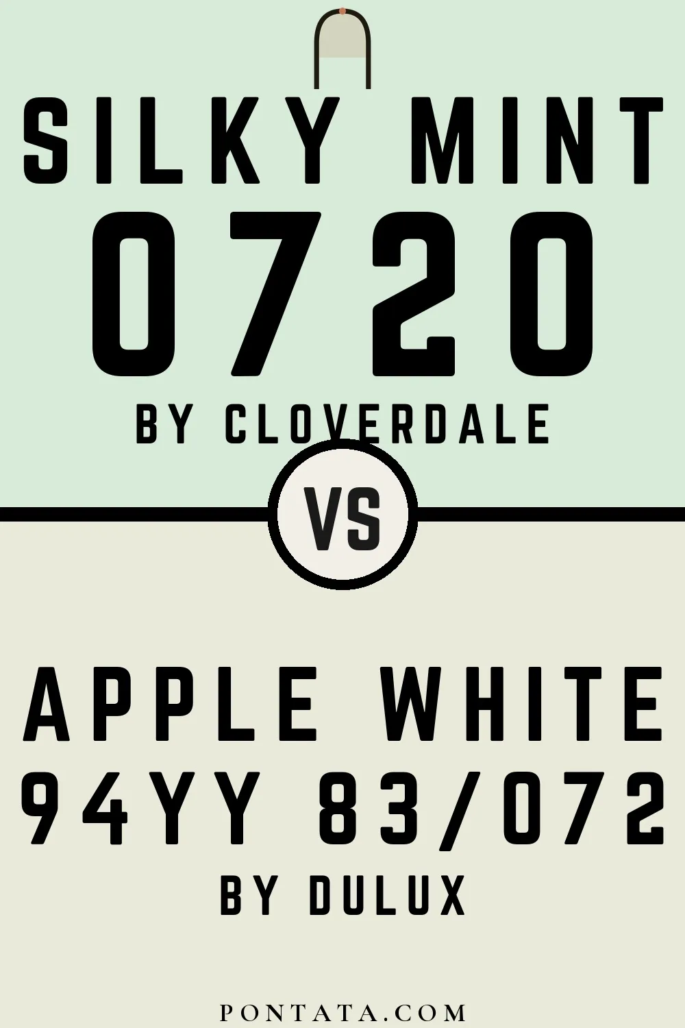 Silky Mint vs Apple White