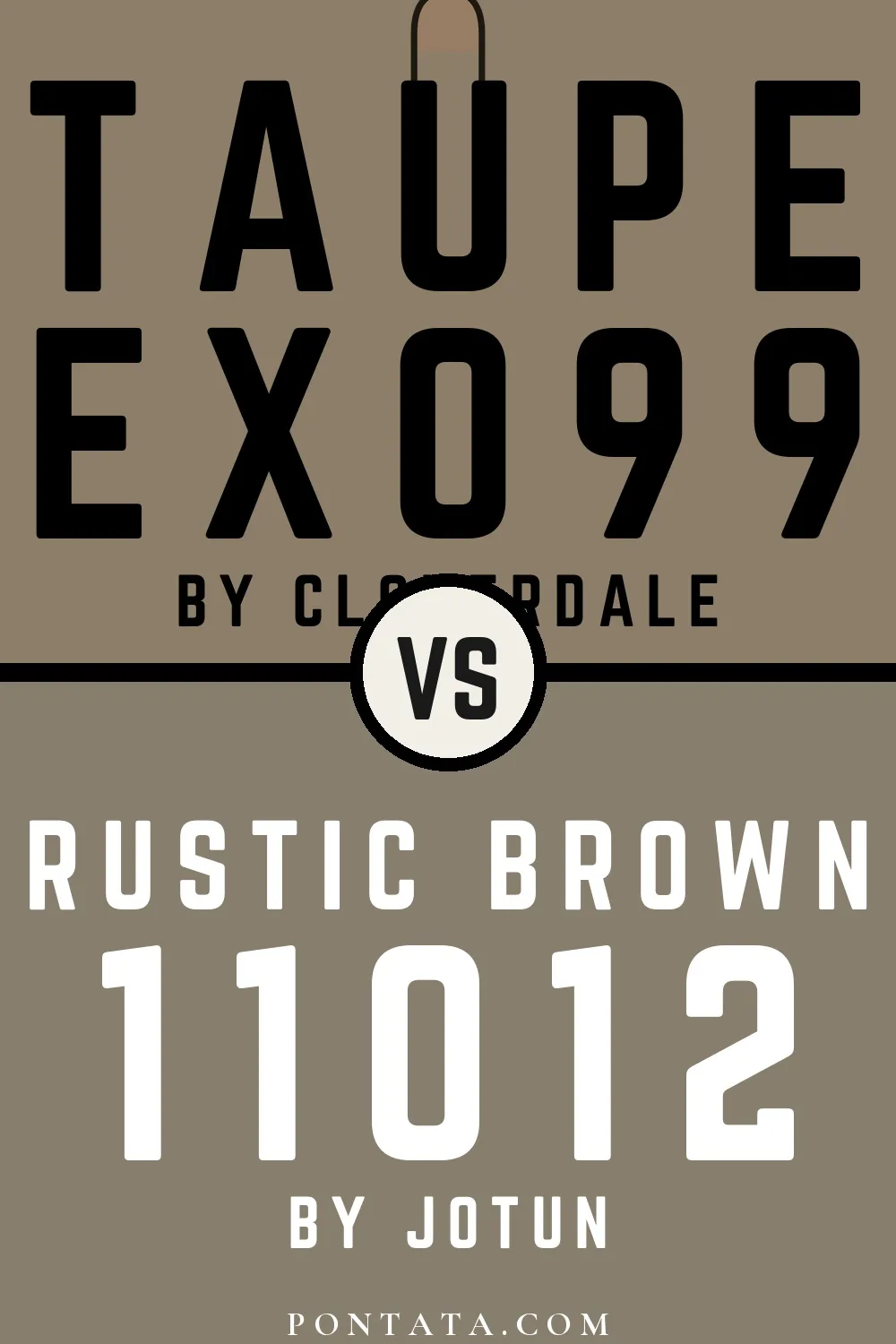 Taupe vs Rustic Brown