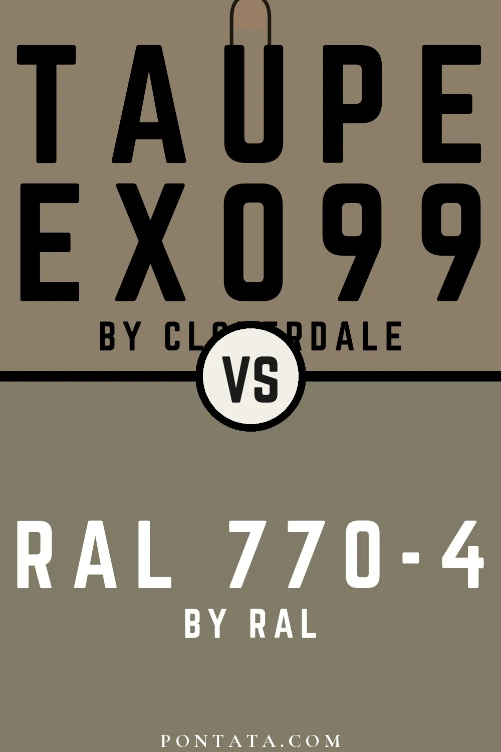 Taupe vs RAL 770-4