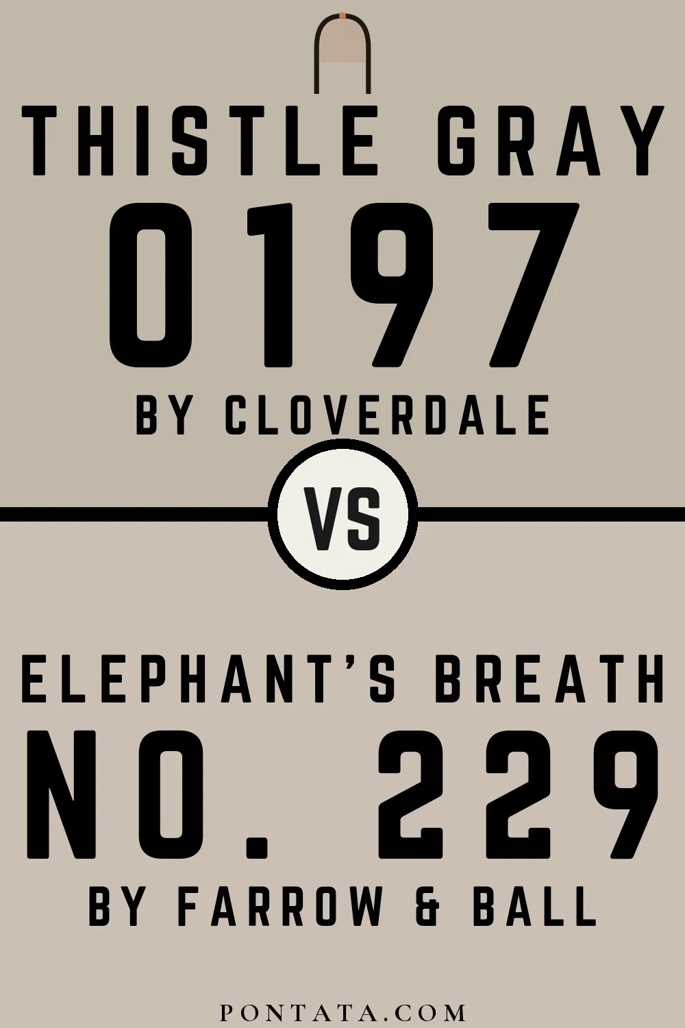 Thistle Gray vs Elephant's Breath