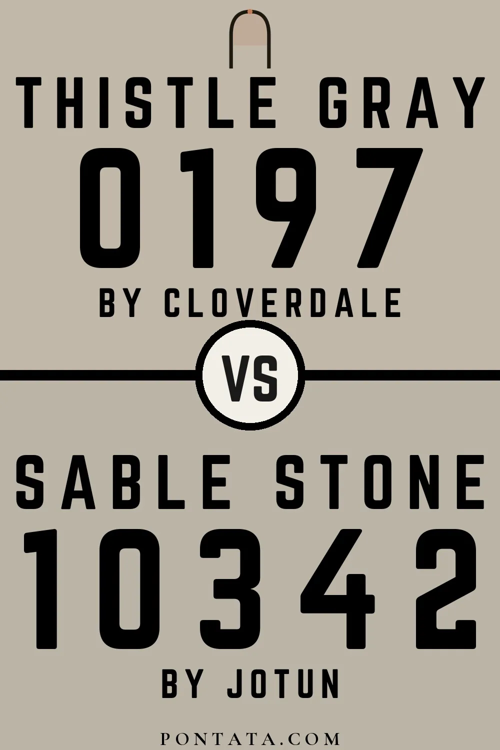 Thistle Gray vs Sable Stone