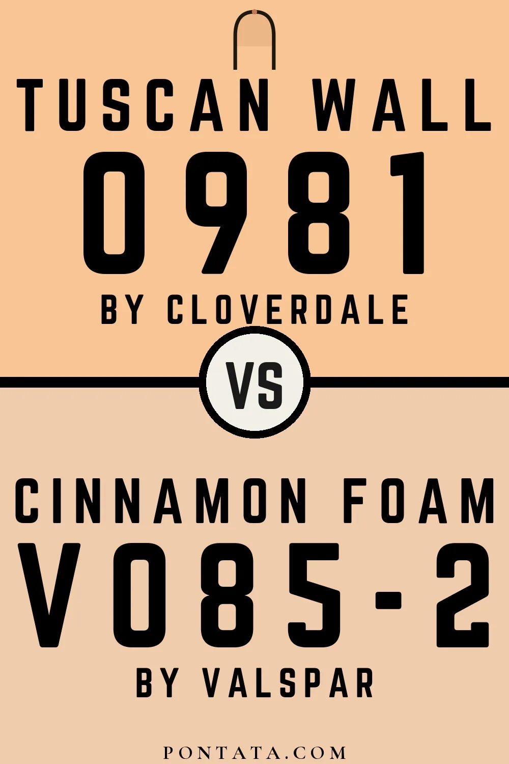 Tuscan Wall vs Cinnamon Foam