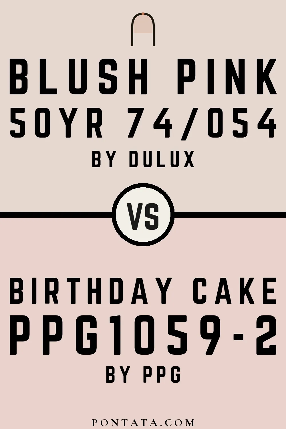 Blush Pink vs Birthday Cake