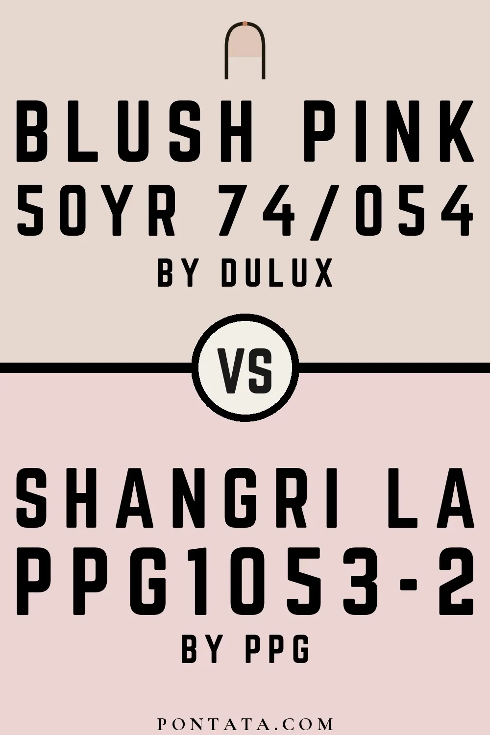 Blush Pink vs Shangri La