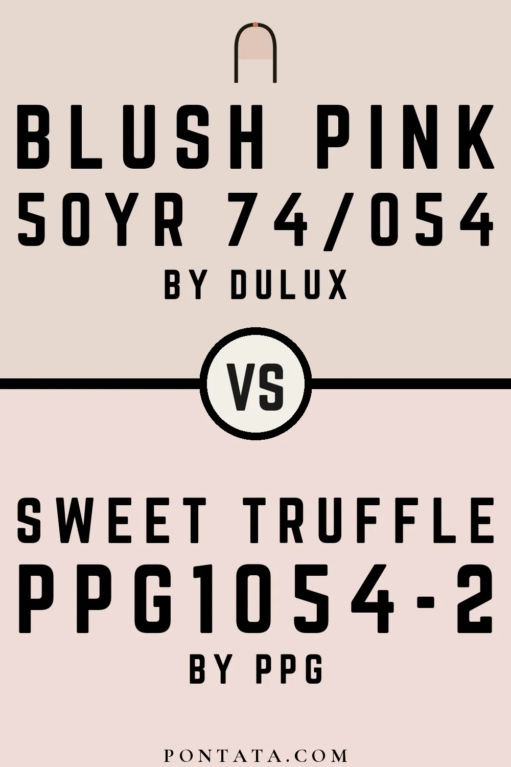 Blush Pink vs Sweet Truffle