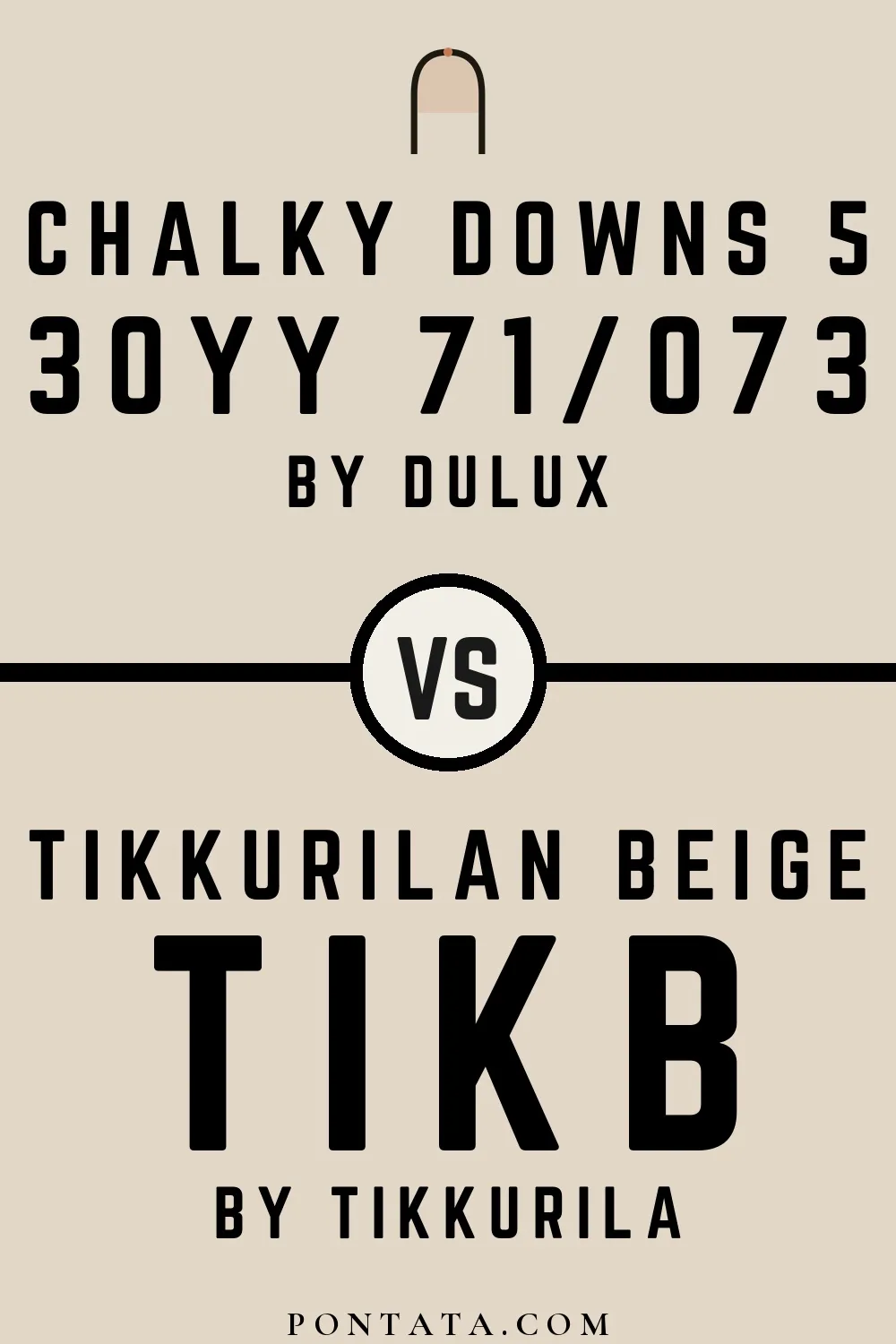 Chalky Downs 5 vs Tikkurilan Beige