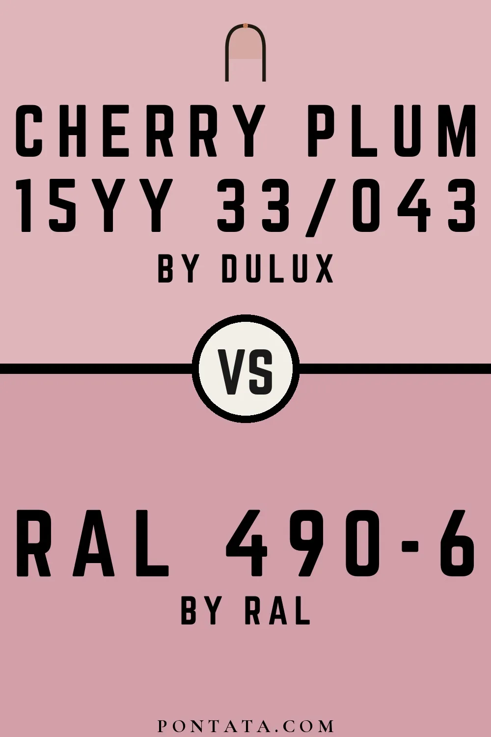 Cherry Plum vs RAL 490-6