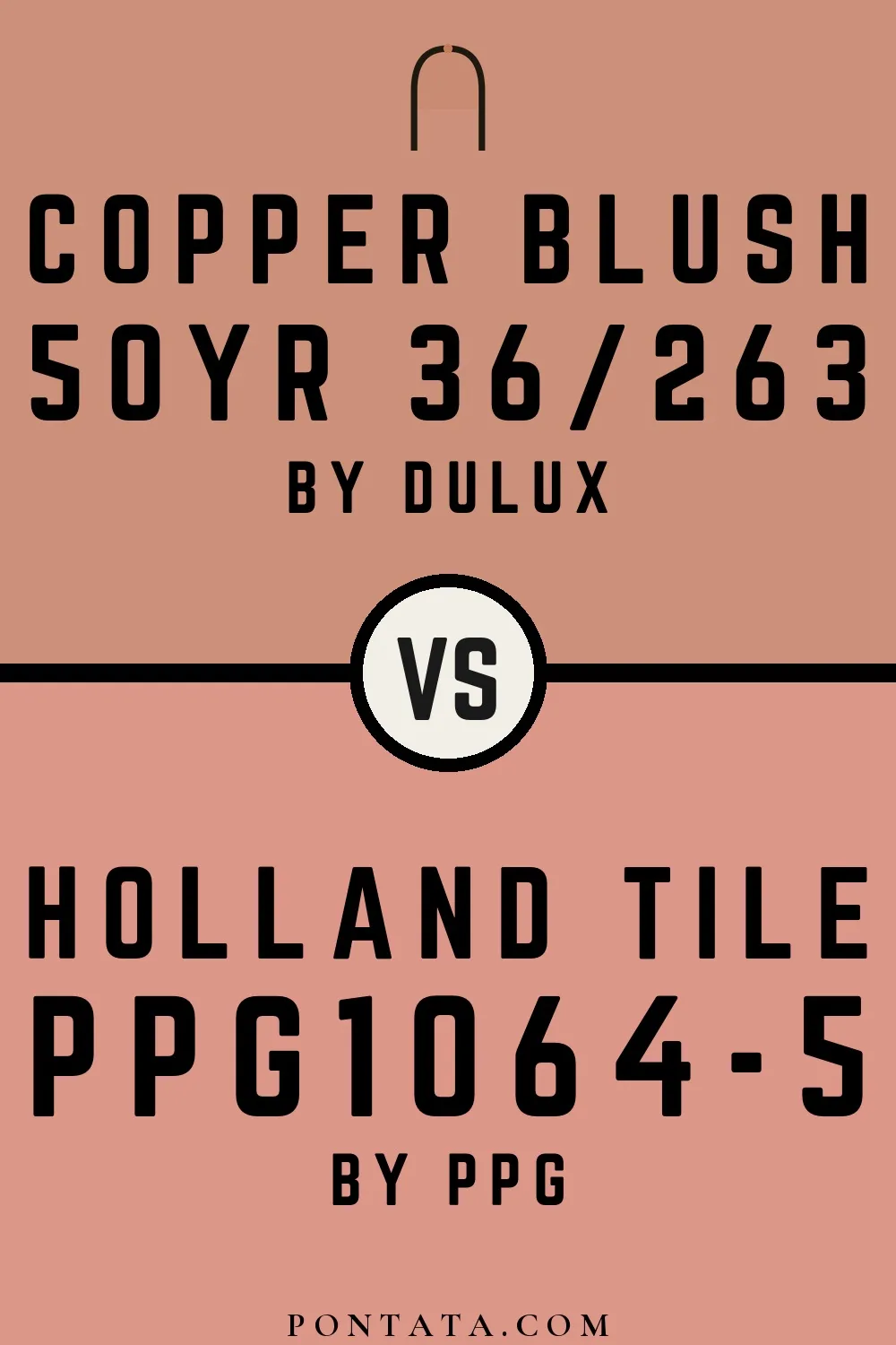 Copper Blush vs Holland Tile