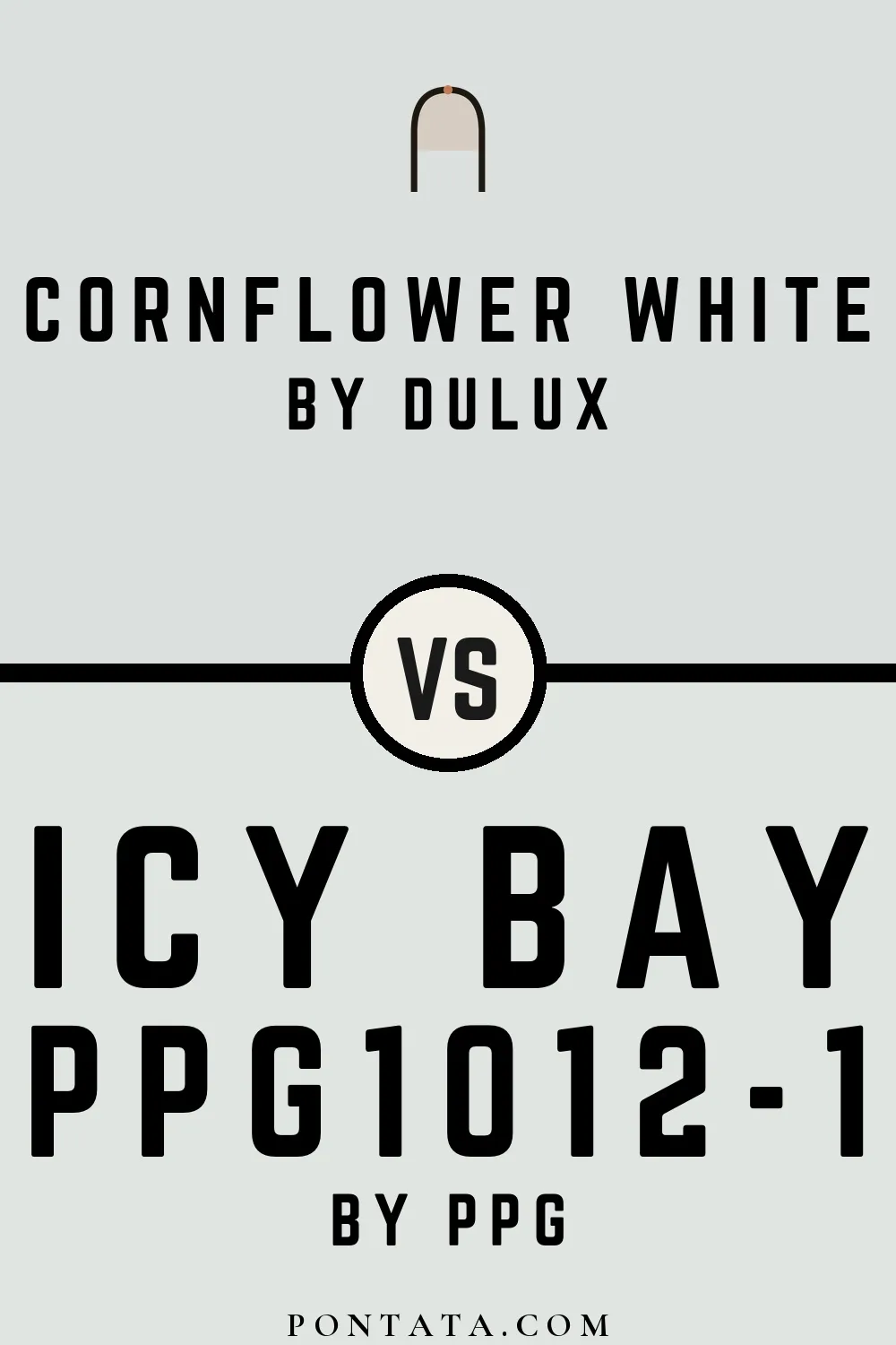 Cornflower White vs Icy Bay