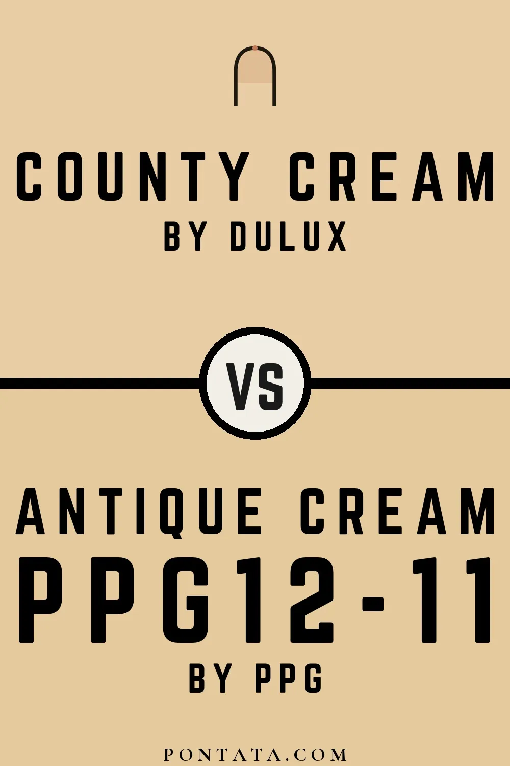 County Cream vs Antique Cream