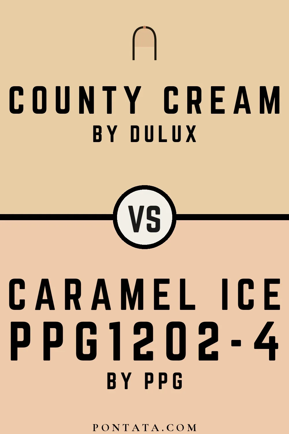 County Cream vs Caramel Ice