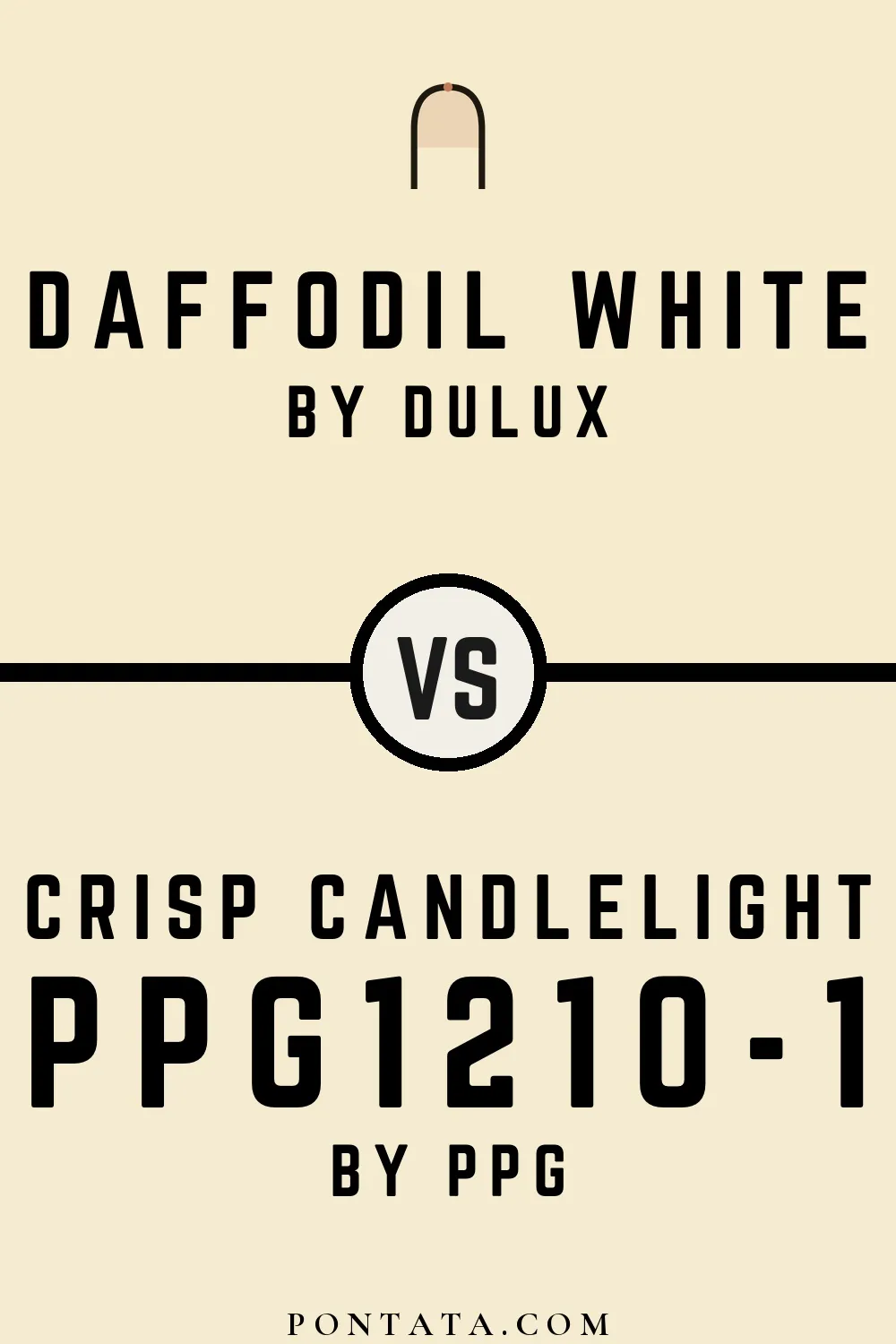 Daffodil White vs Crisp Candlelight