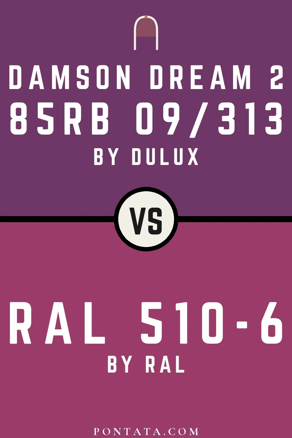 Damson Dream 2 vs RAL 510-6