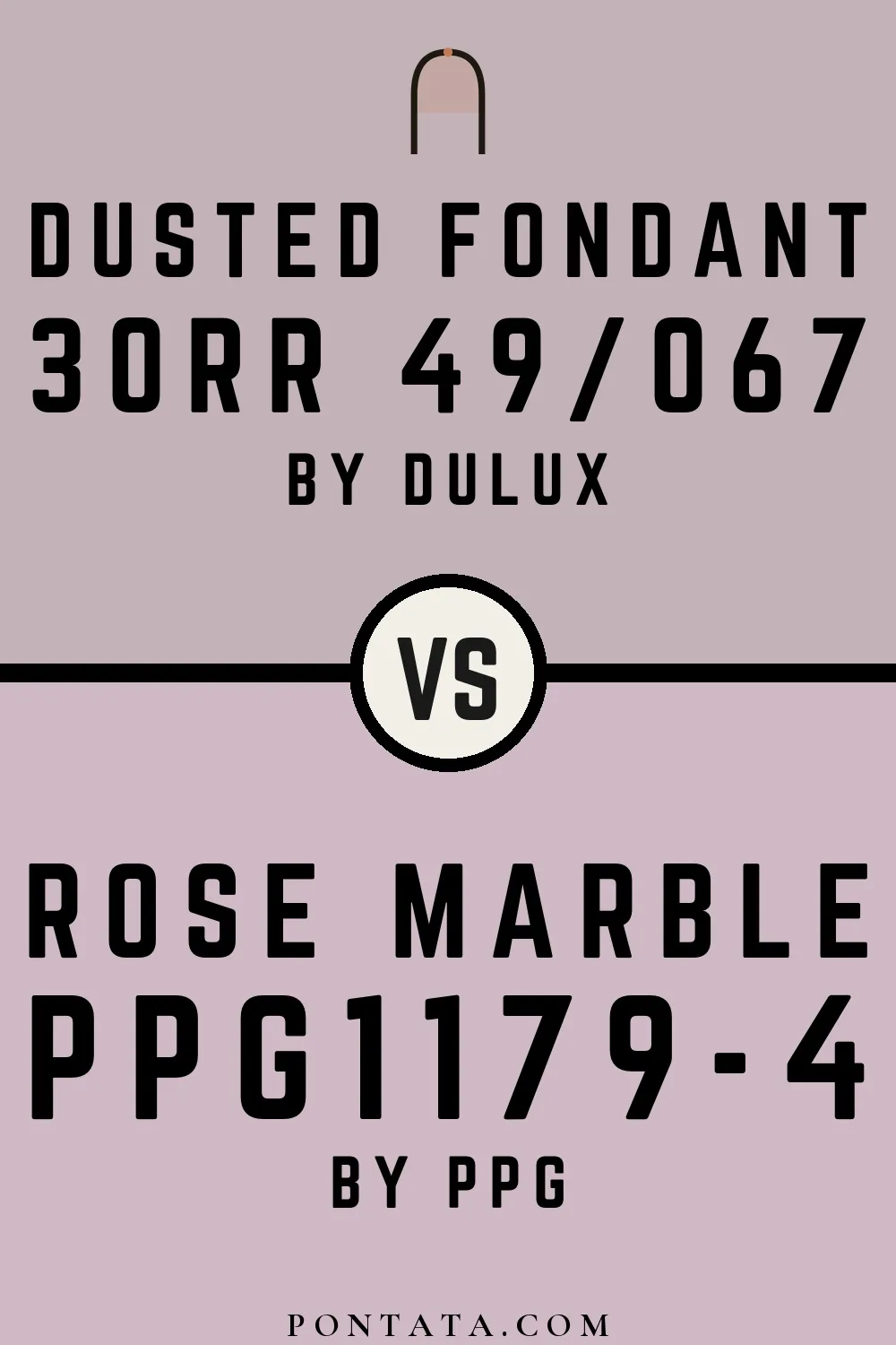 Dusted Fondant vs Rose Marble