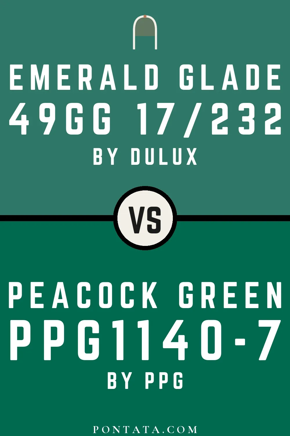 Emerald Glade vs Peacock Green