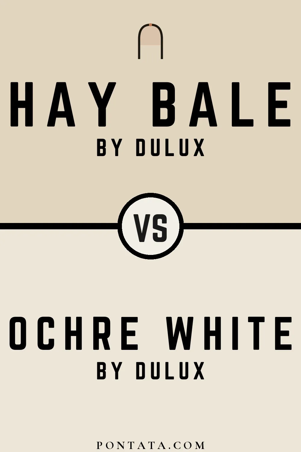 Hay Bale vs Ochre White