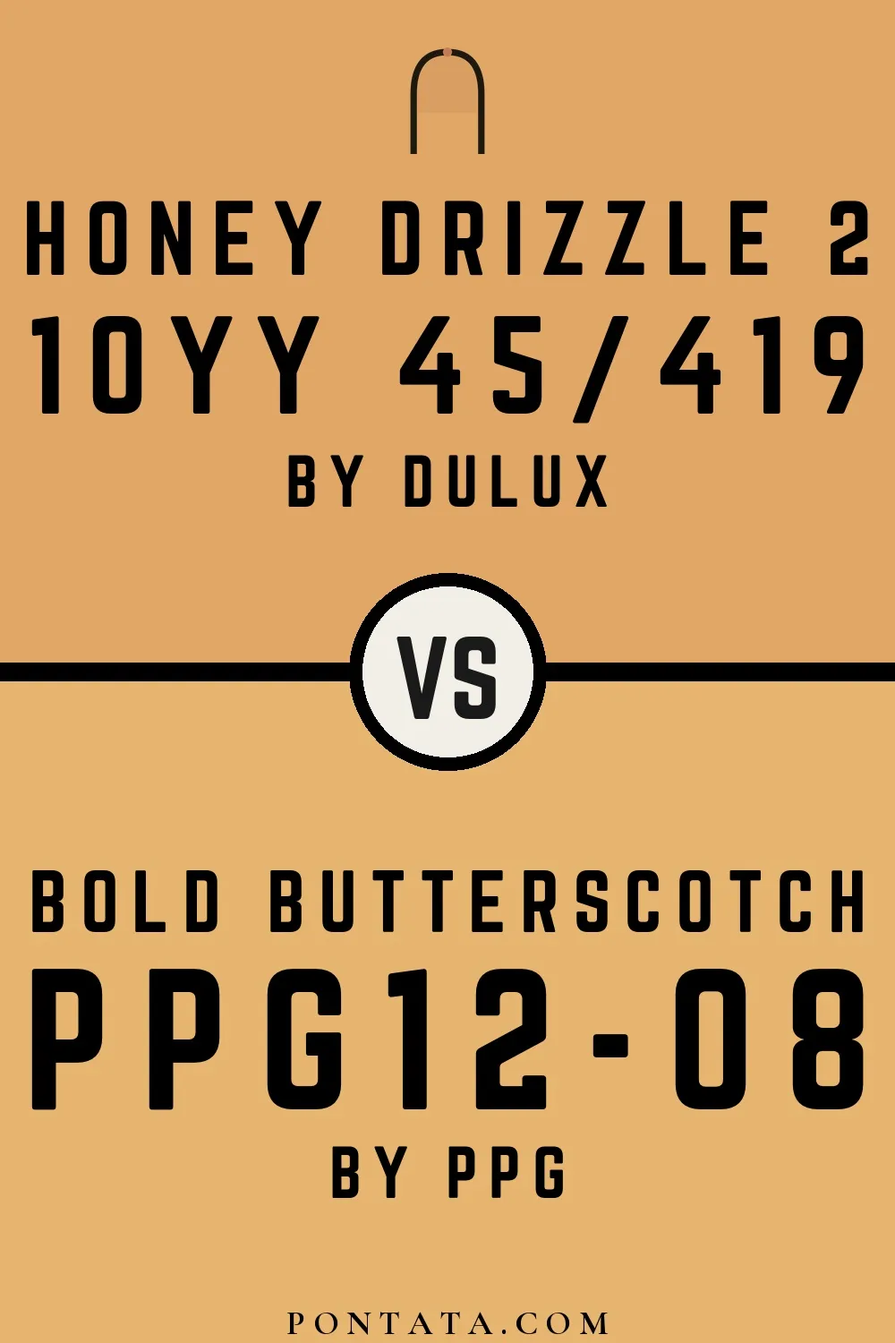 Honey Drizzle 2 vs Bold Butterscotch