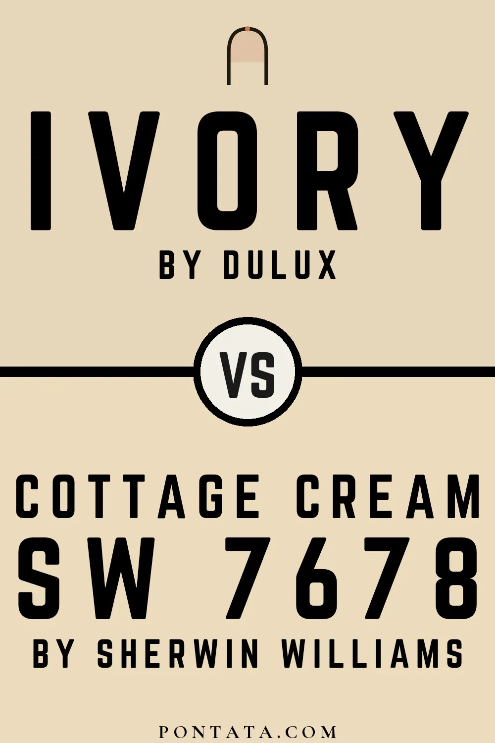 Ivory vs Cottage Cream