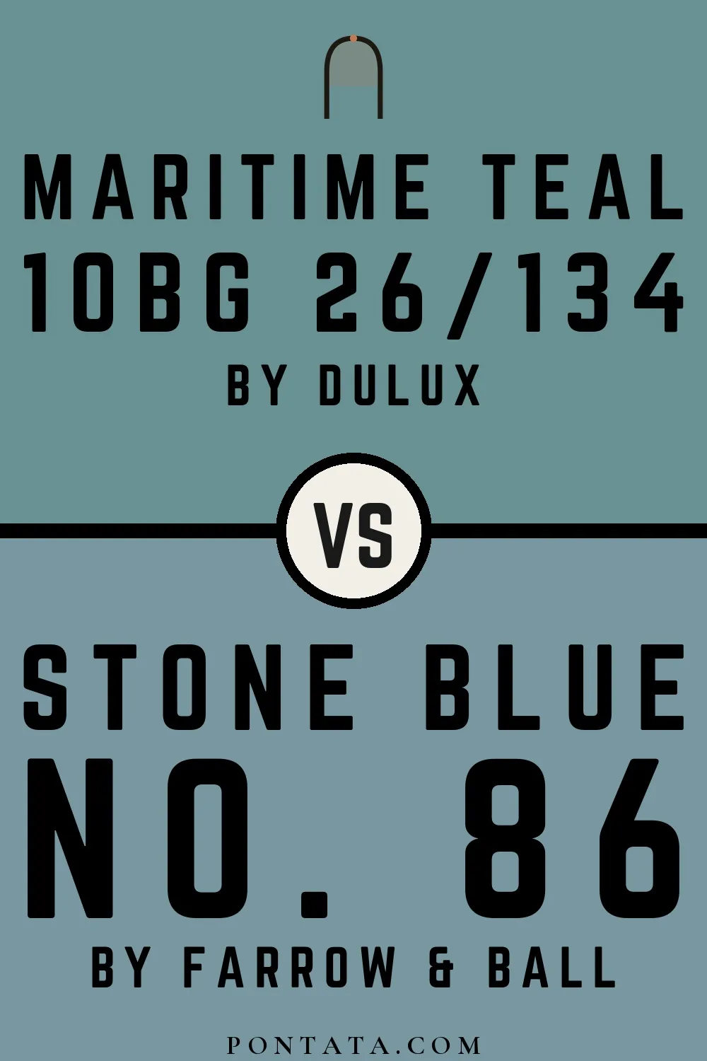 Maritime Teal vs Stone Blue