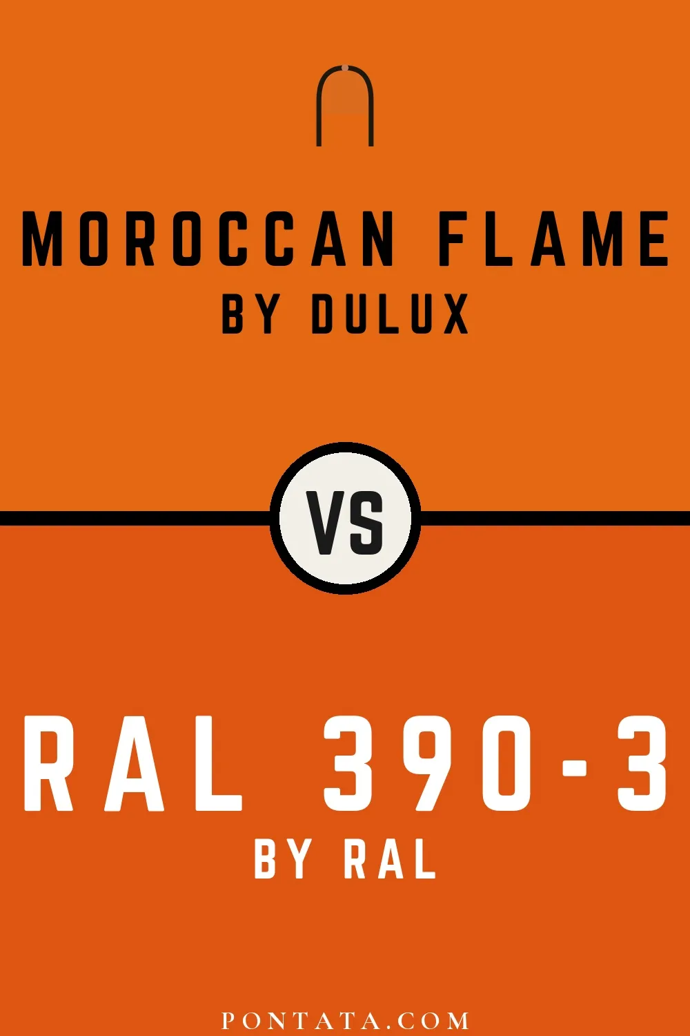Moroccan Flame vs RAL 390-3
