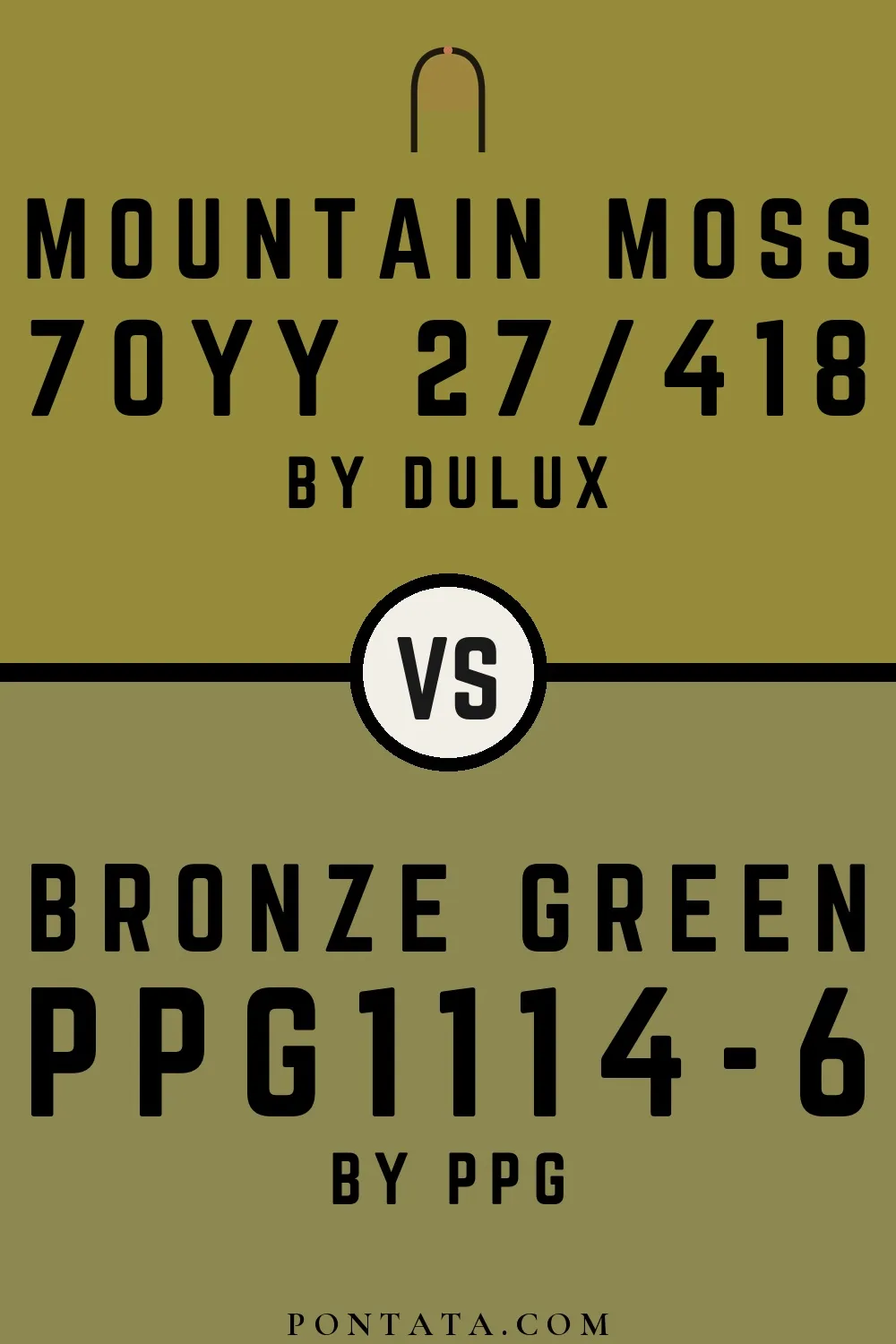 Mountain Moss vs Bronze Green