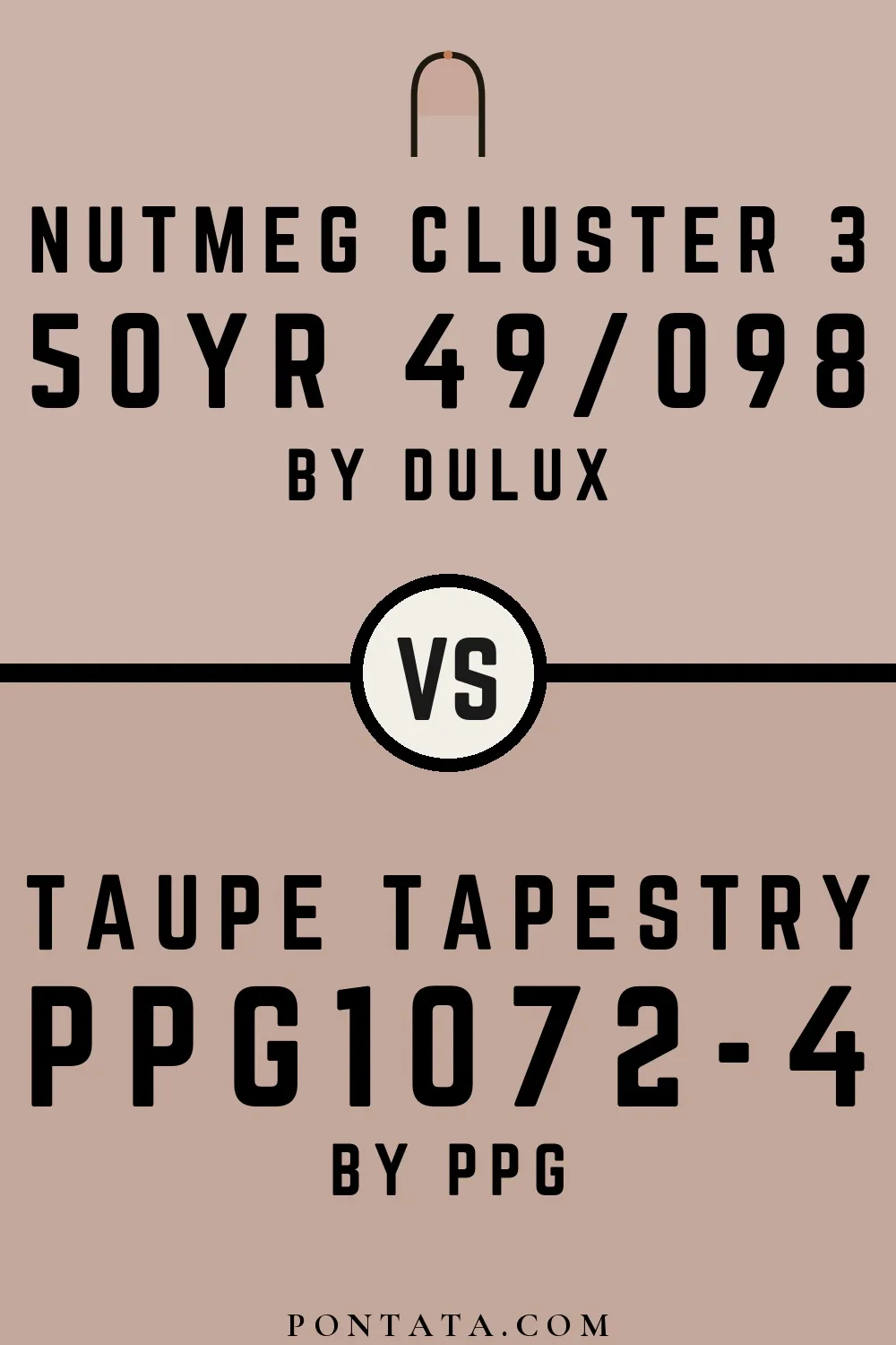 Nutmeg Cluster 3 vs Taupe Tapestry