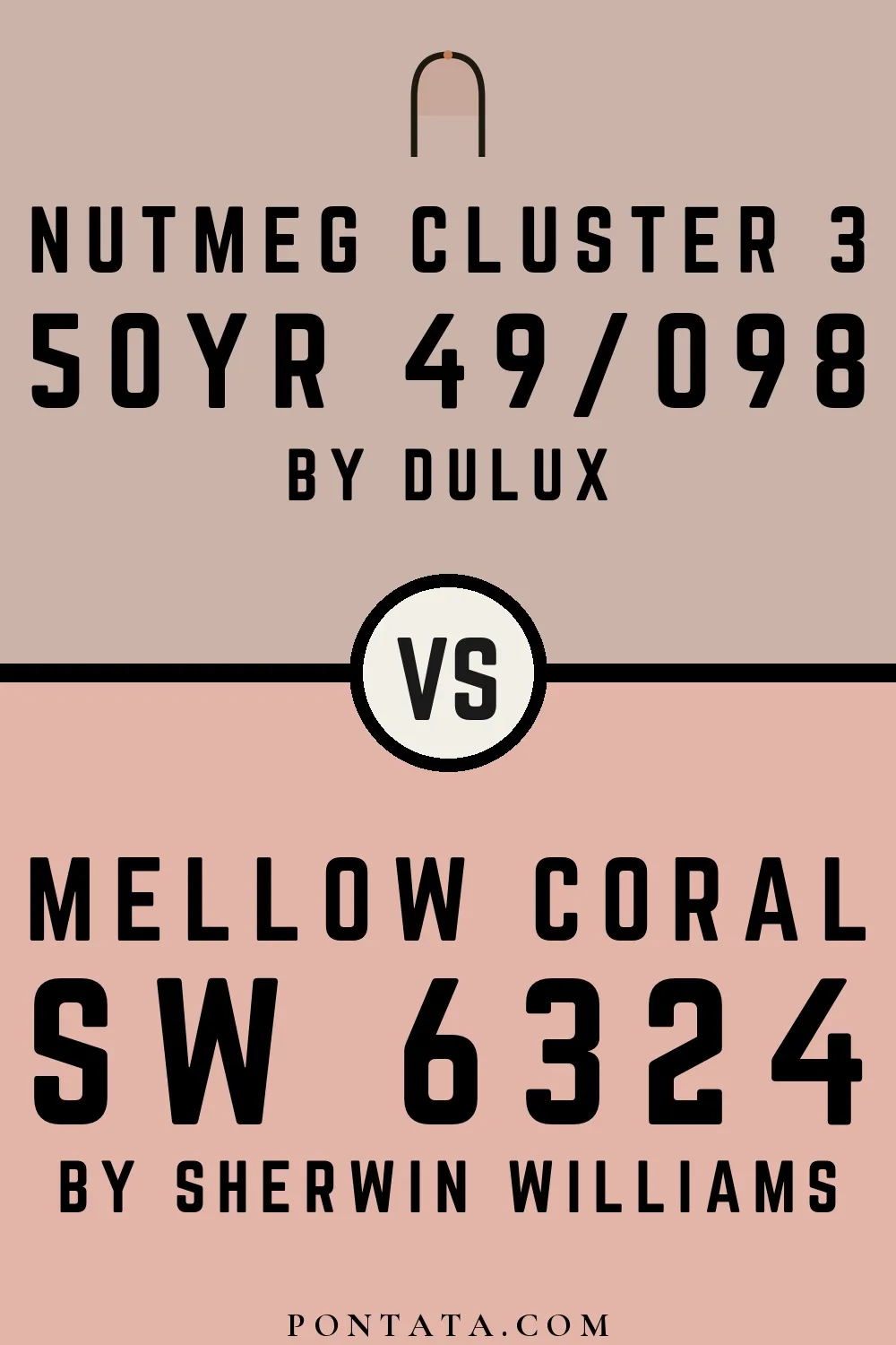 Nutmeg Cluster 3 vs Mellow Coral