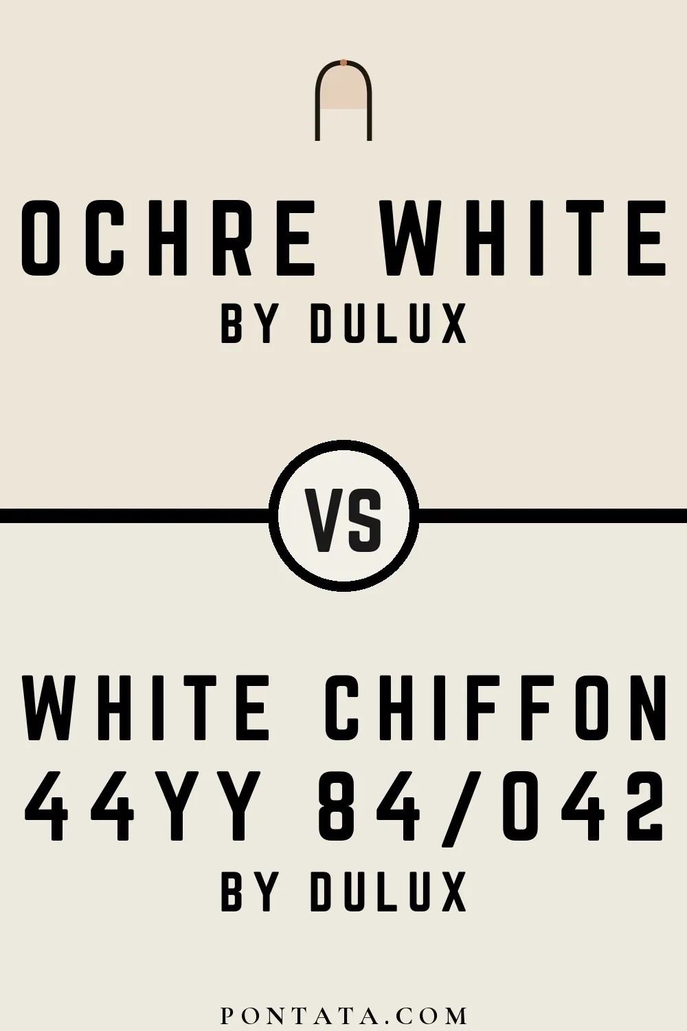 Ochre White vs White Chiffon