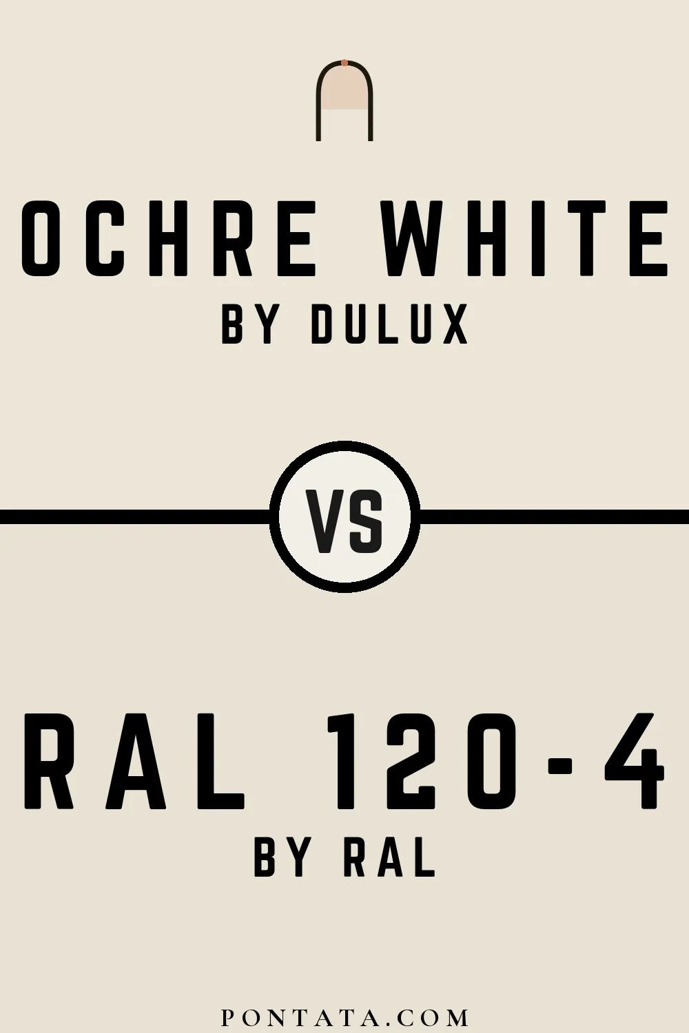 Ochre White vs RAL 120-4