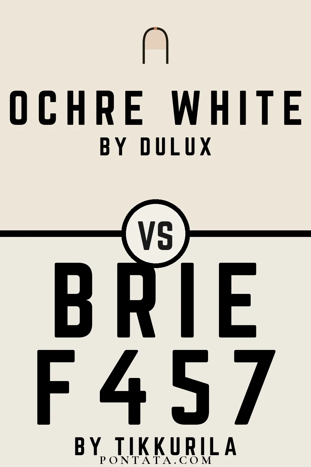 Ochre White vs Brie
