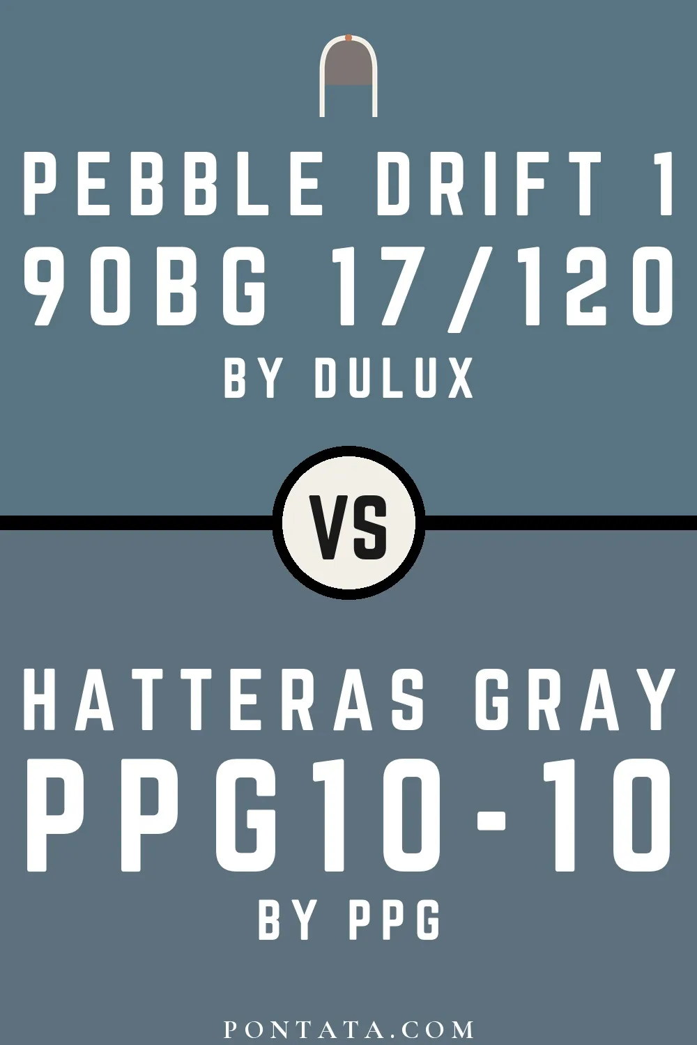 Pebble Drift 1 vs Hatteras Gray