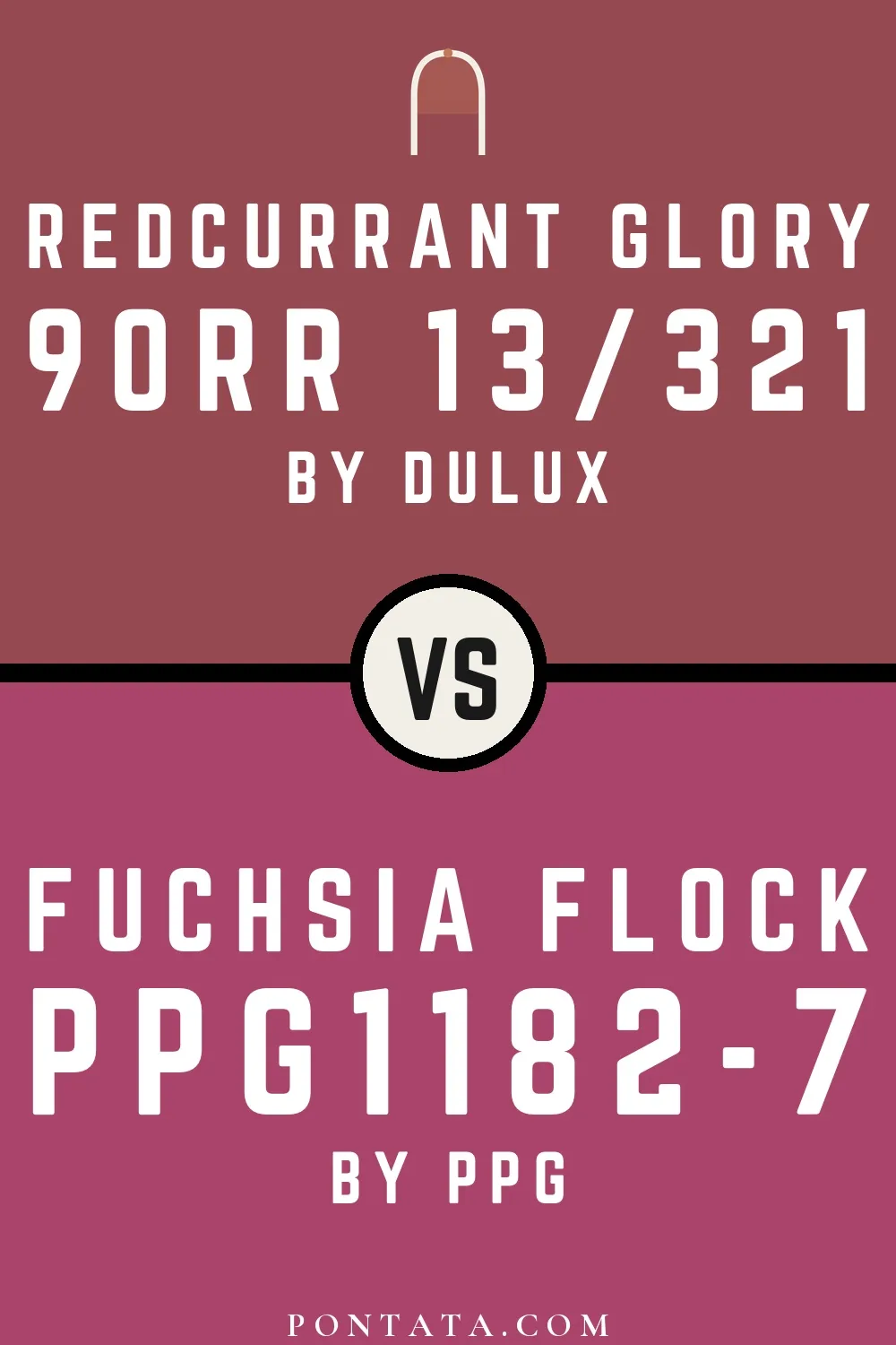 Redcurrant Glory vs Fuchsia Flock
