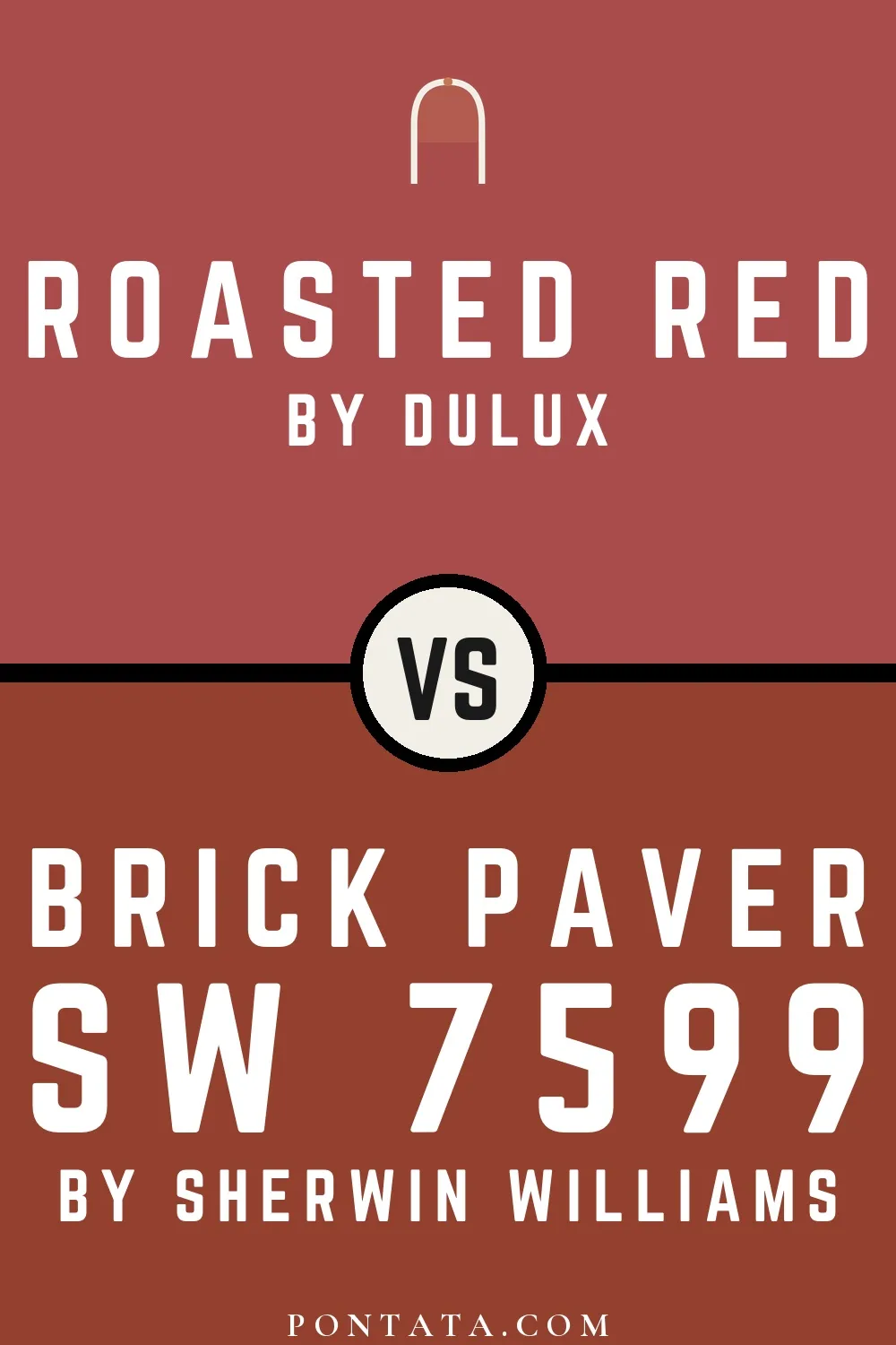 Roasted Red vs Brick Paver