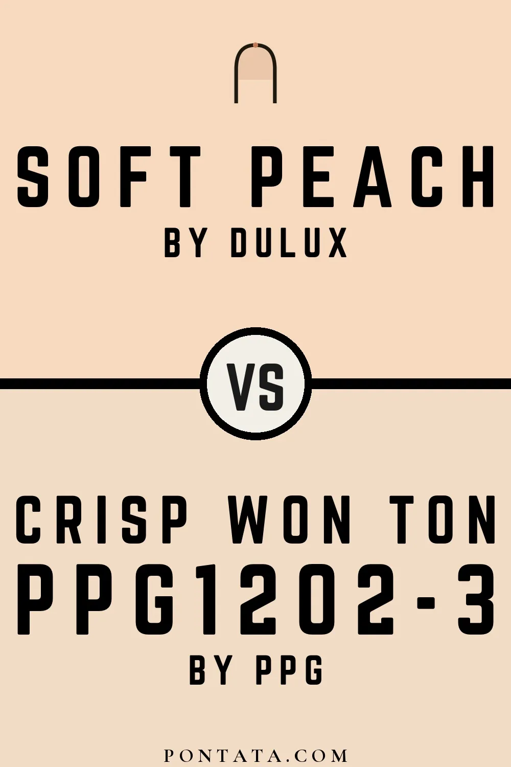 Soft Peach vs Crisp Won Ton