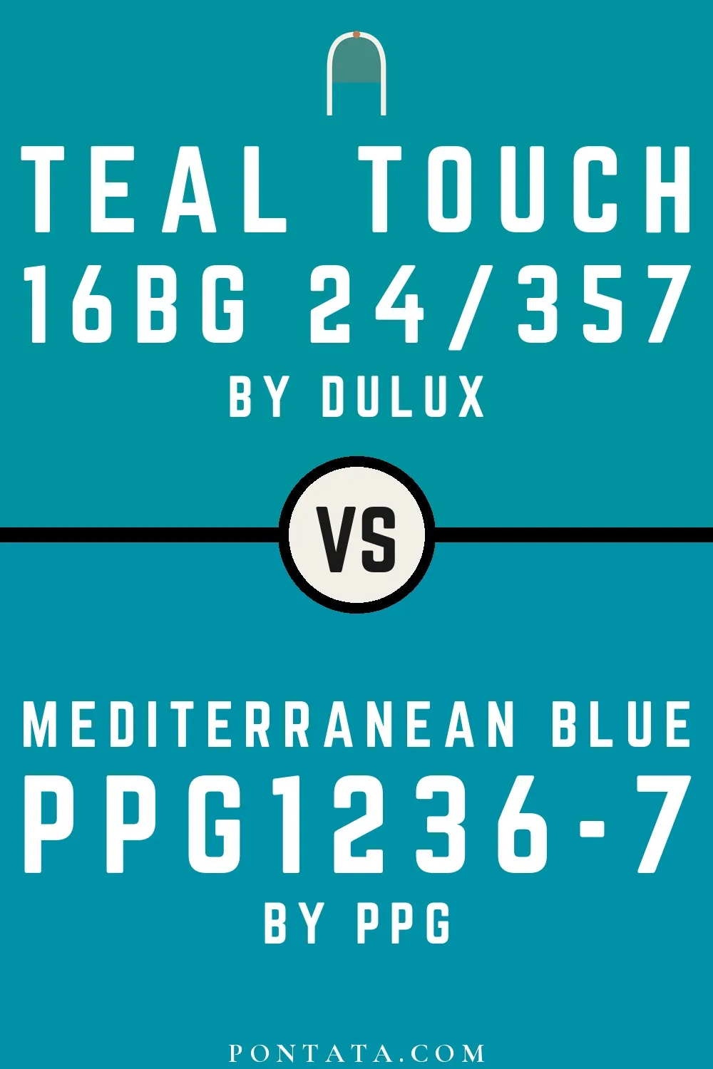 Teal Touch vs Mediterranean Blue