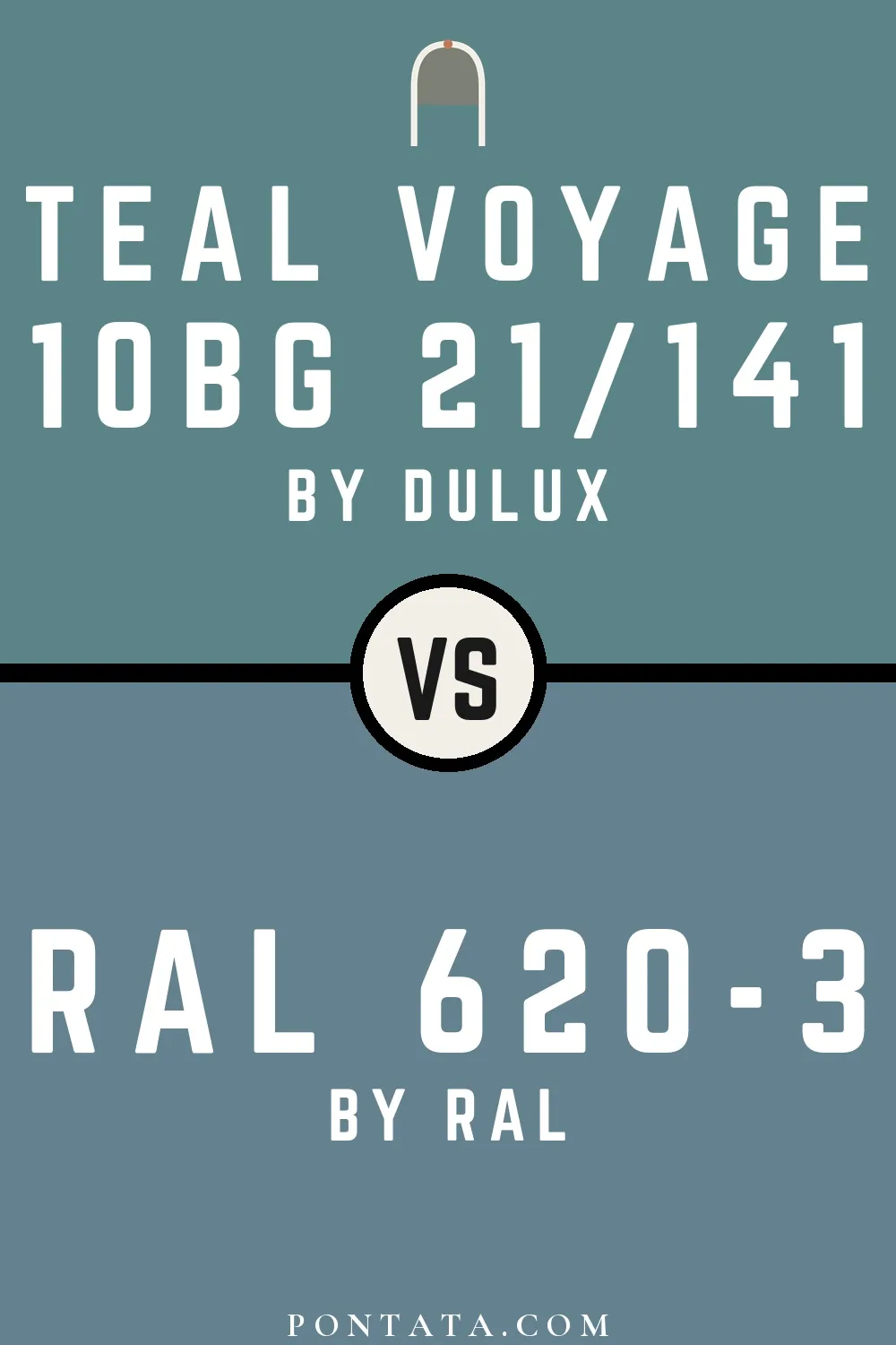 Teal Voyage vs RAL 620-3