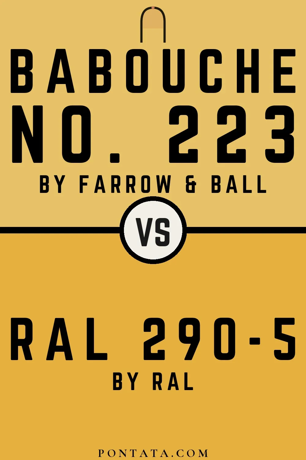 Babouche vs RAL 290-5