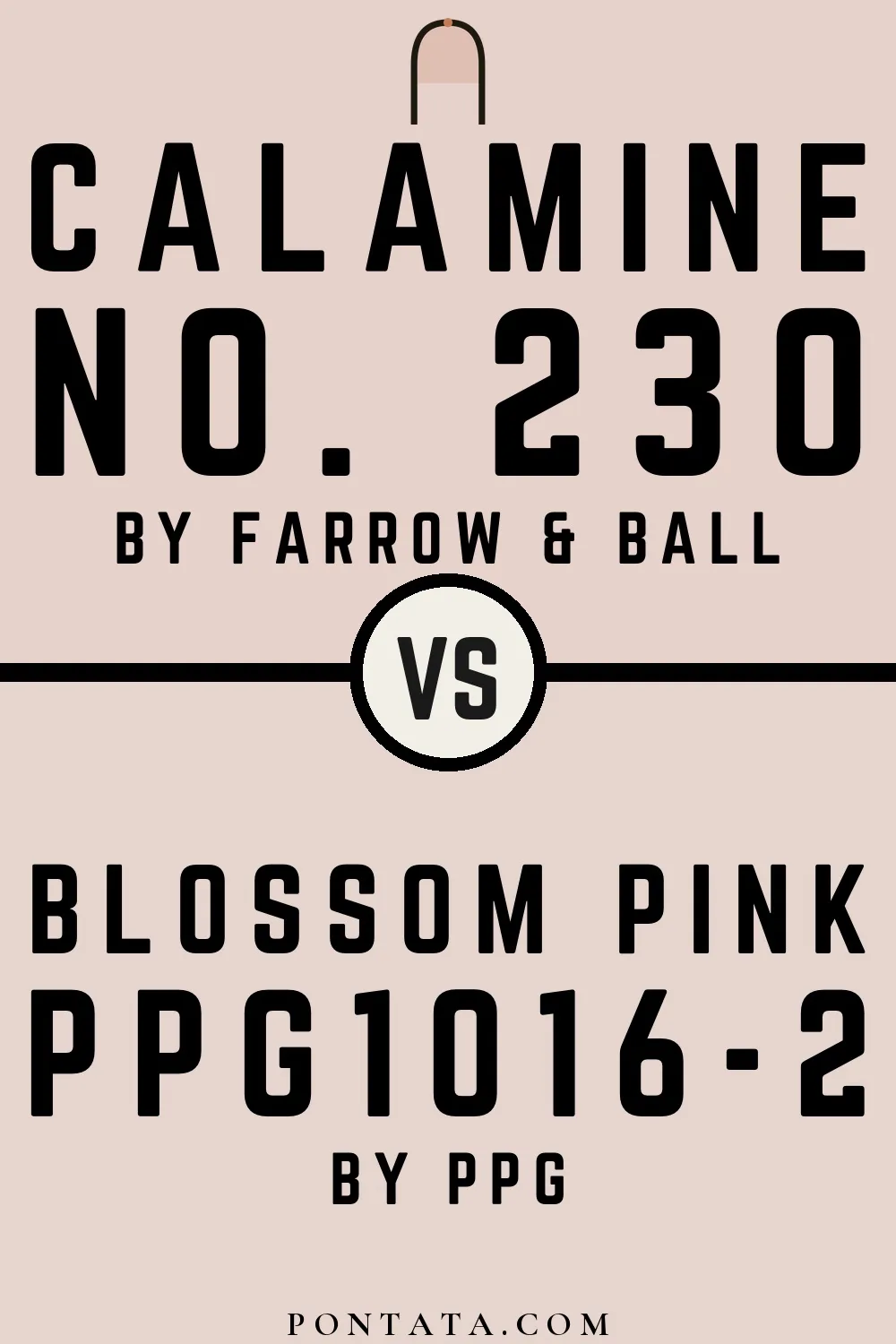 Calamine vs Blossom Pink