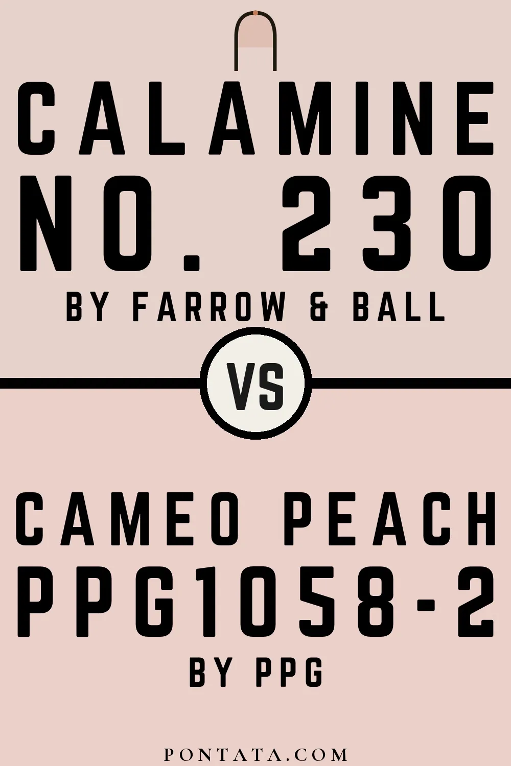 Calamine vs Cameo Peach