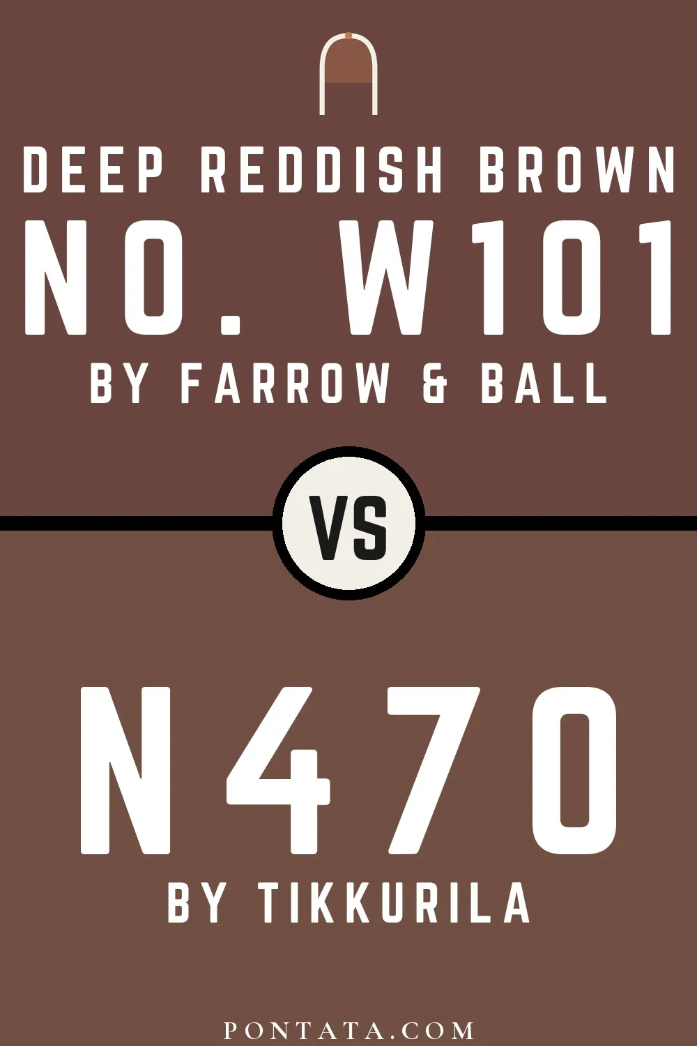 Deep Reddish Brown vs N470