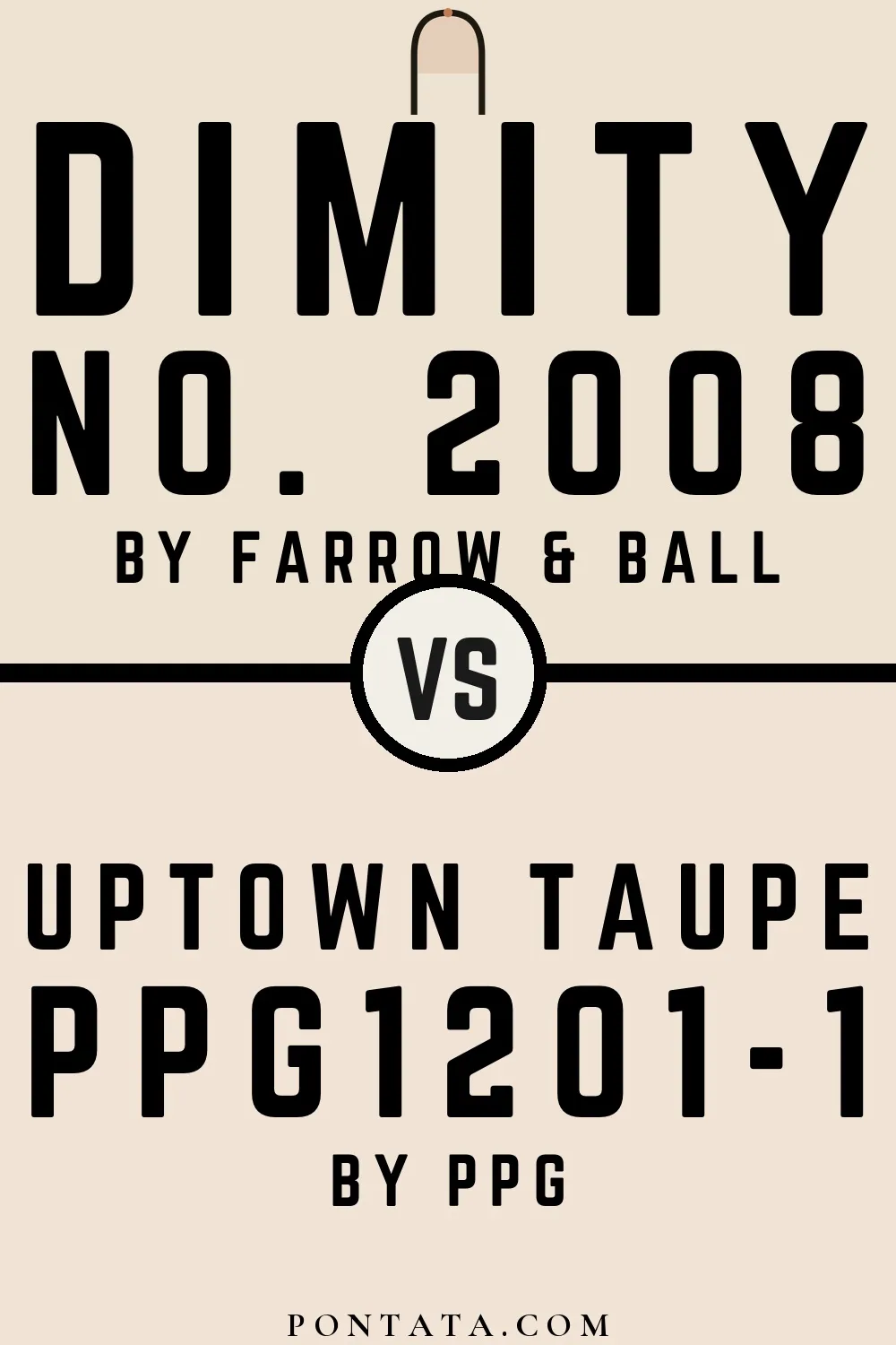 Dimity vs Uptown Taupe