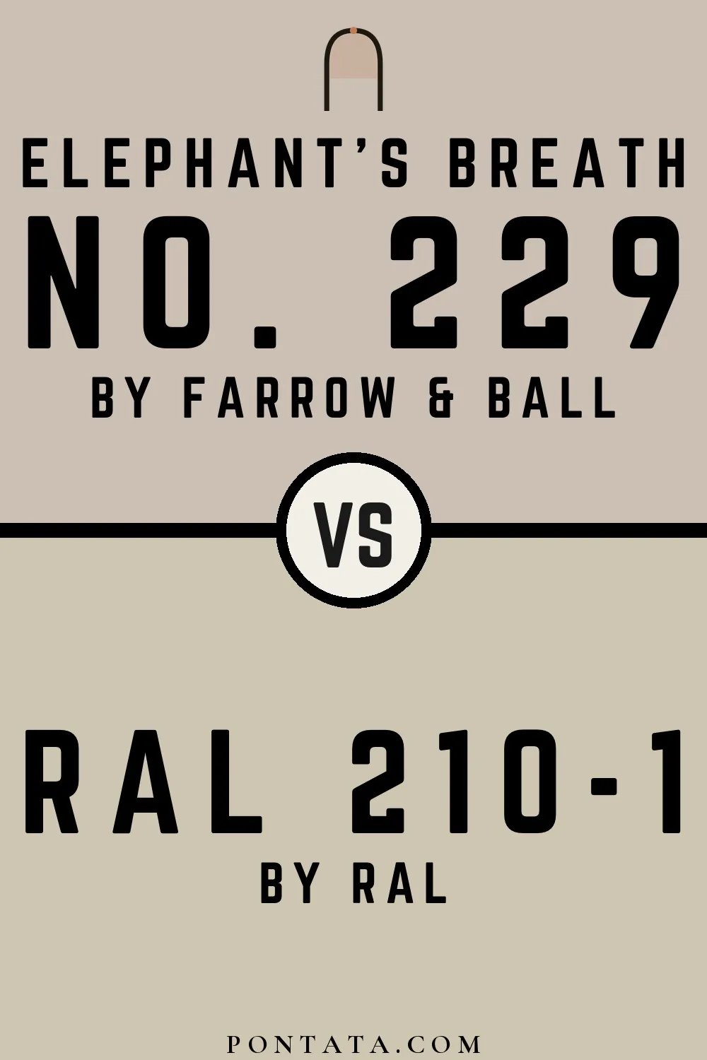 Elephant's Breath vs RAL 210-1