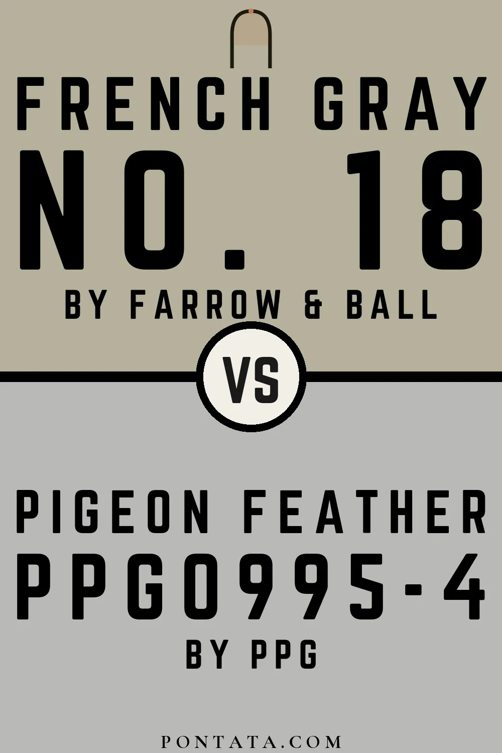 French Gray vs Pigeon Feather