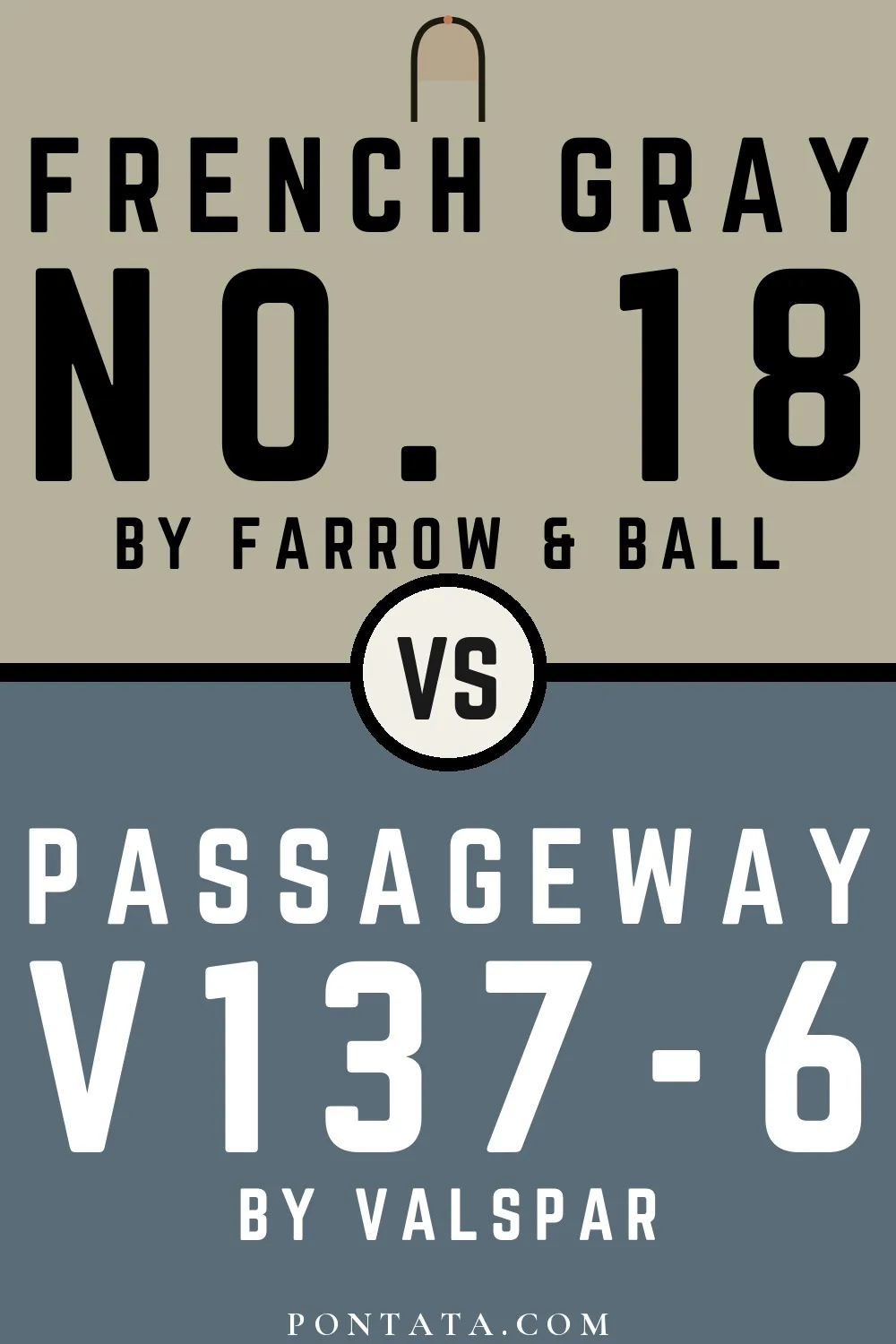 French Gray vs Passageway