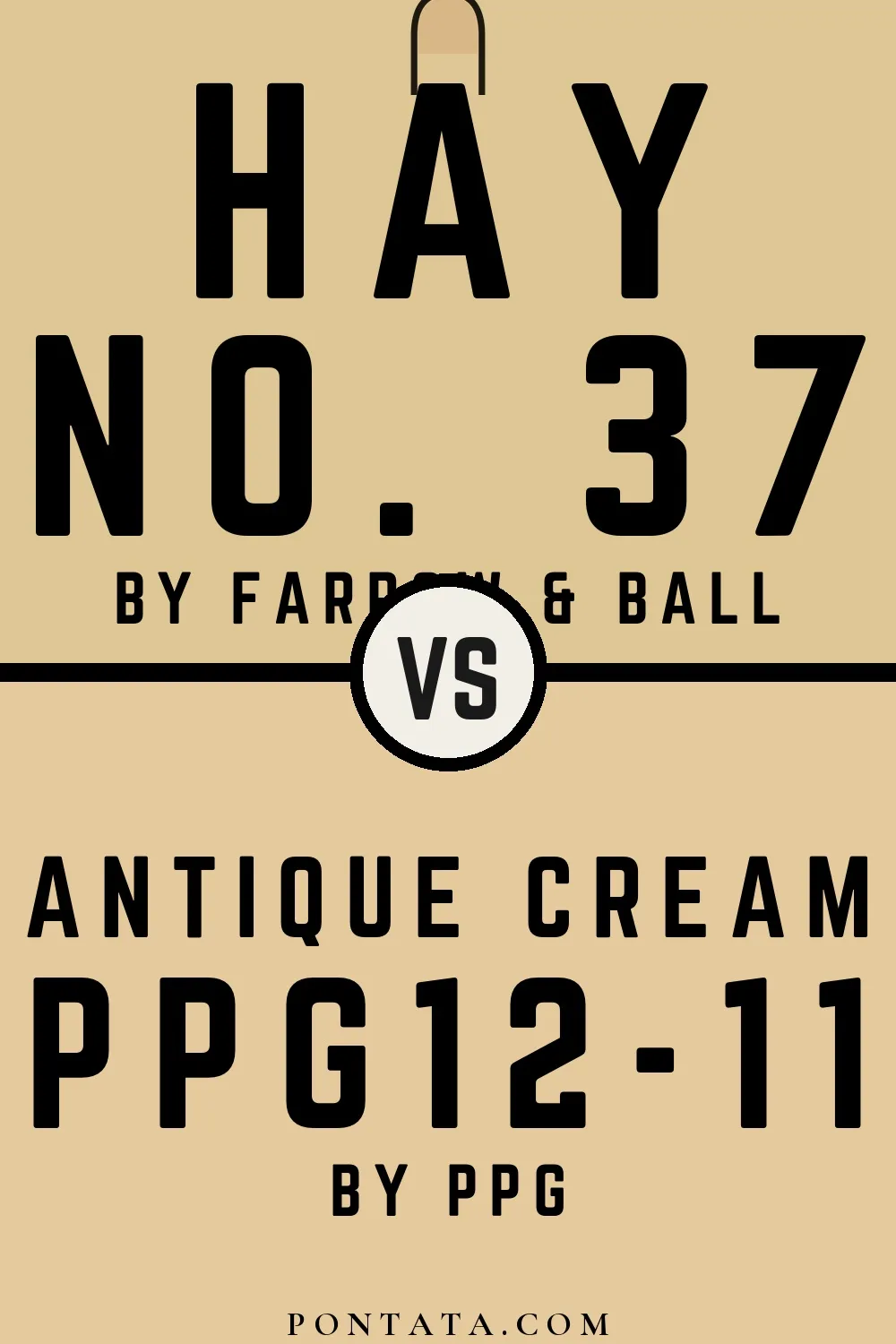 Hay vs Antique Cream