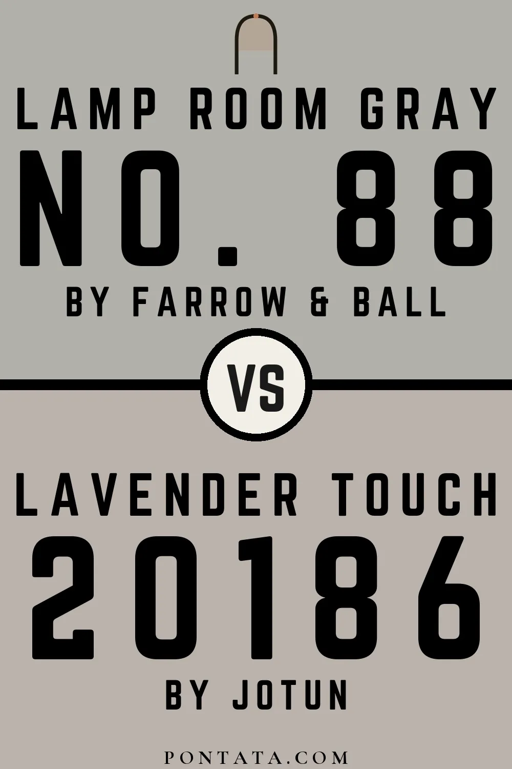 Lamp Room Gray vs Lavender Touch