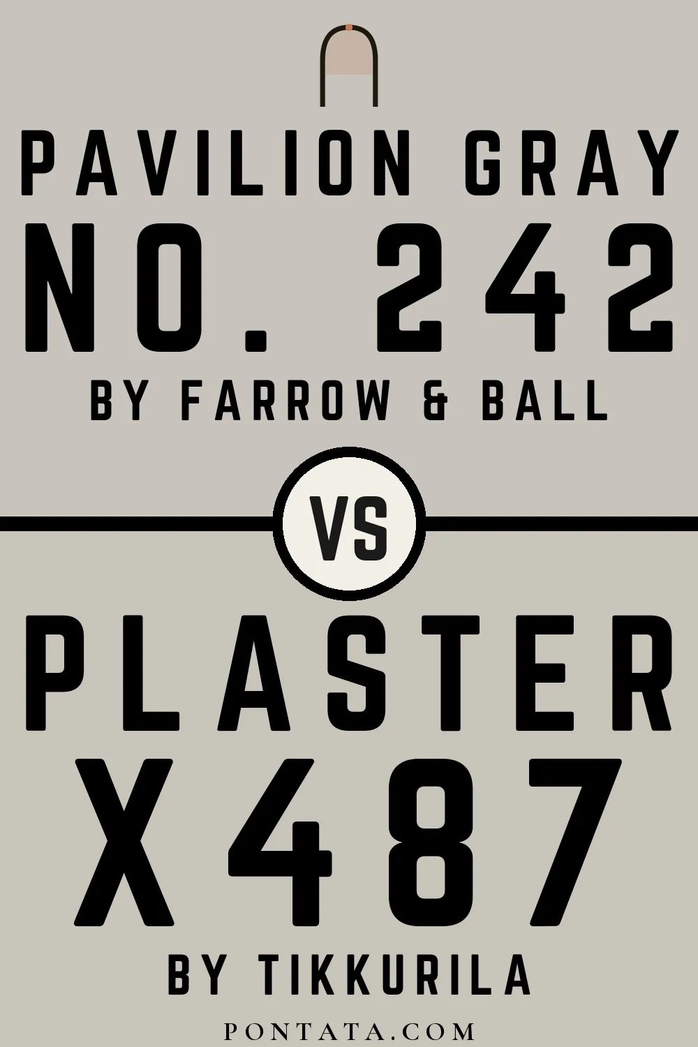 Pavilion Gray vs Plaster