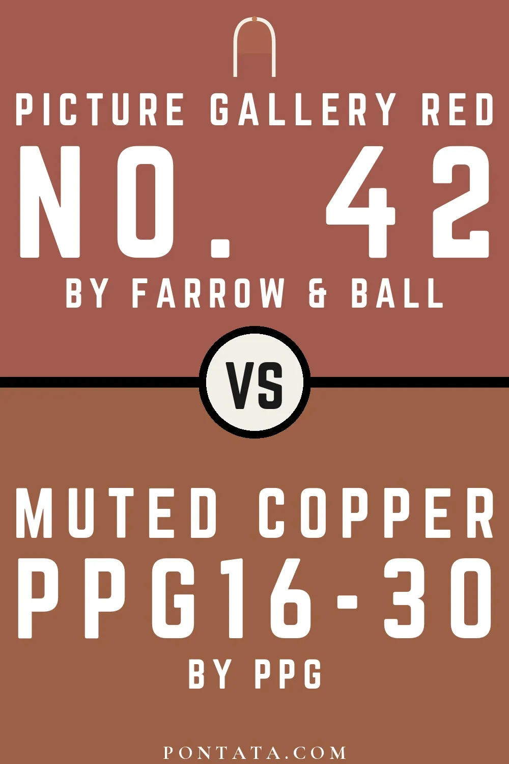 Picture Gallery Red vs Muted Copper