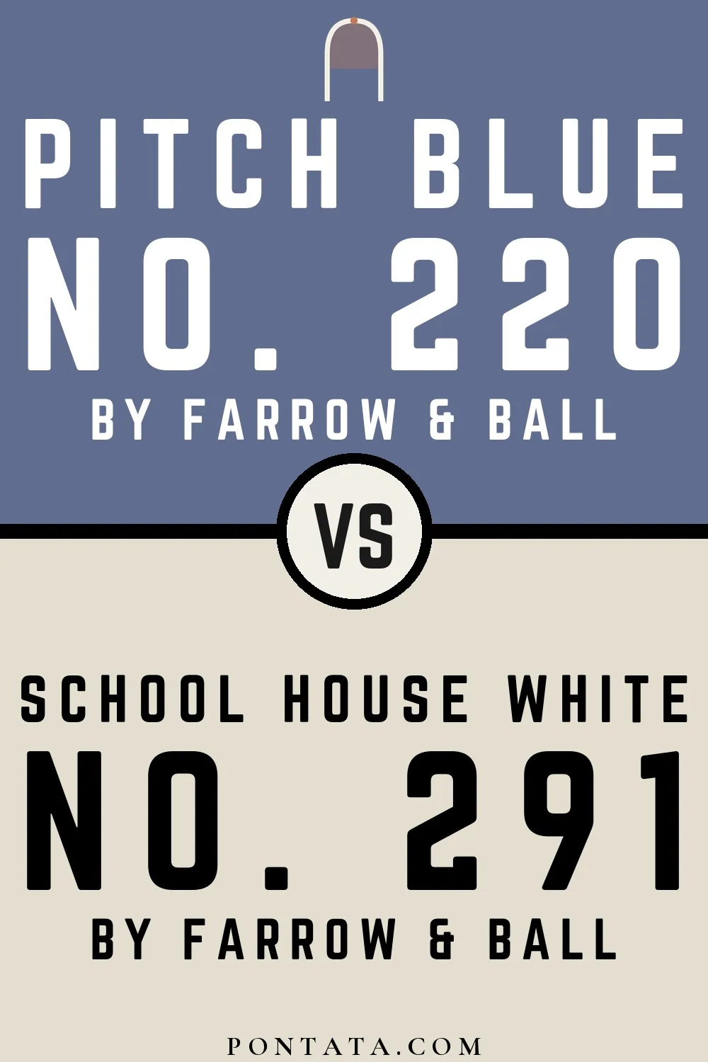 Pitch Blue vs School House White