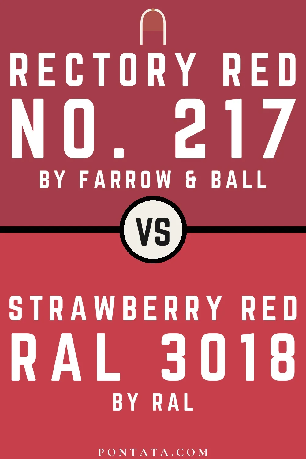 Rectory Red vs Strawberry red